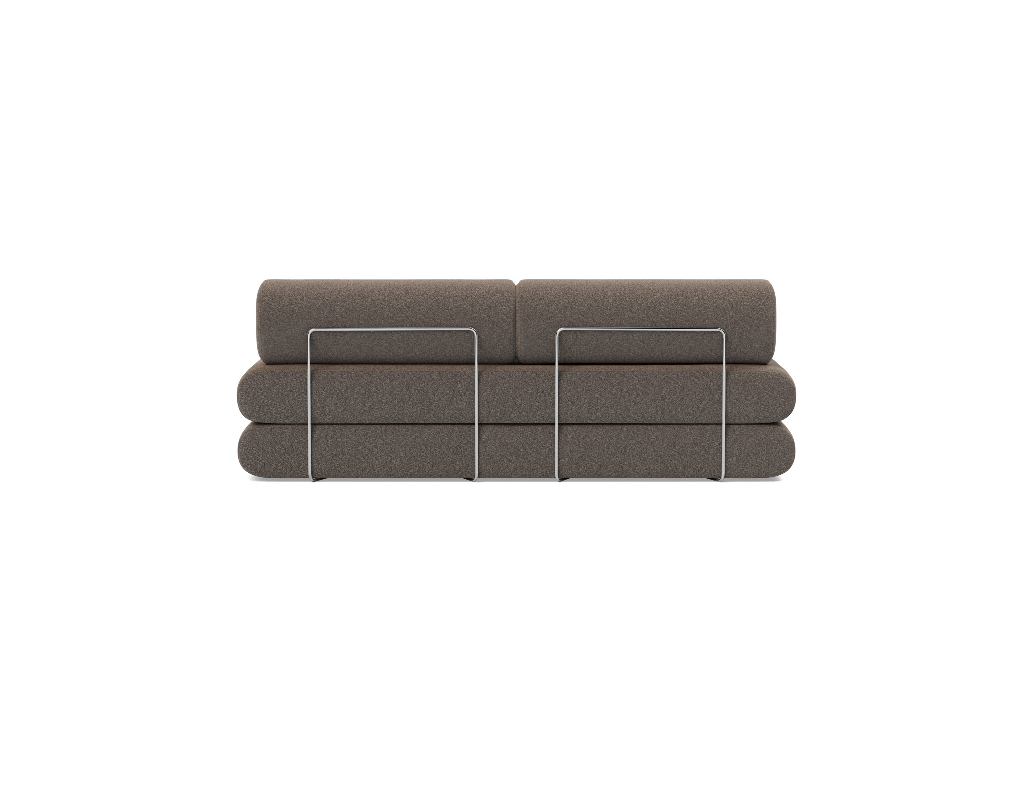 Tagesbett Circlus mit Rückenrollen Boucle Skandi 530-Taupe