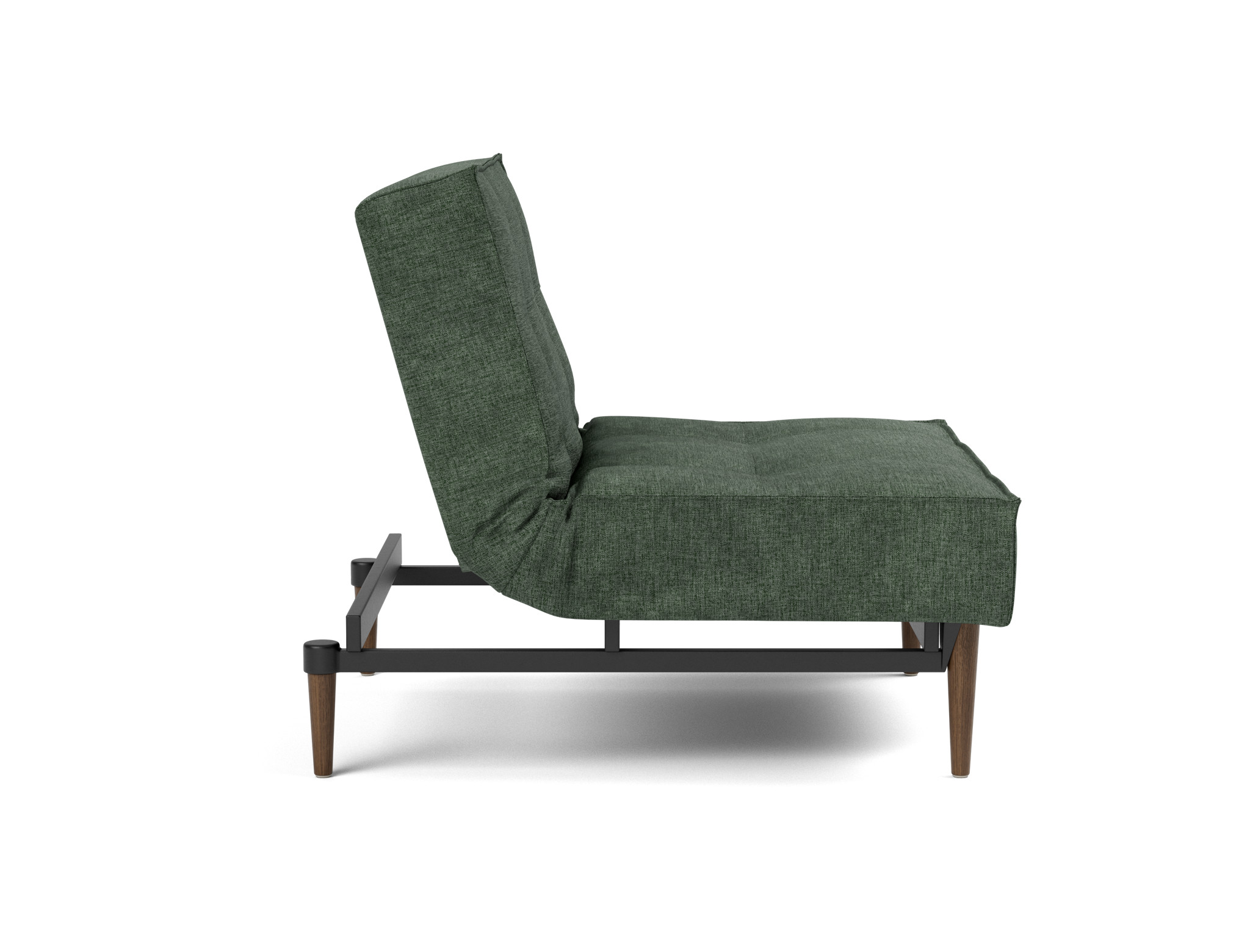 Sessel Splitback Flachgewebe Avella 281-Pine-Green Beine Styletto Eiche dunkel