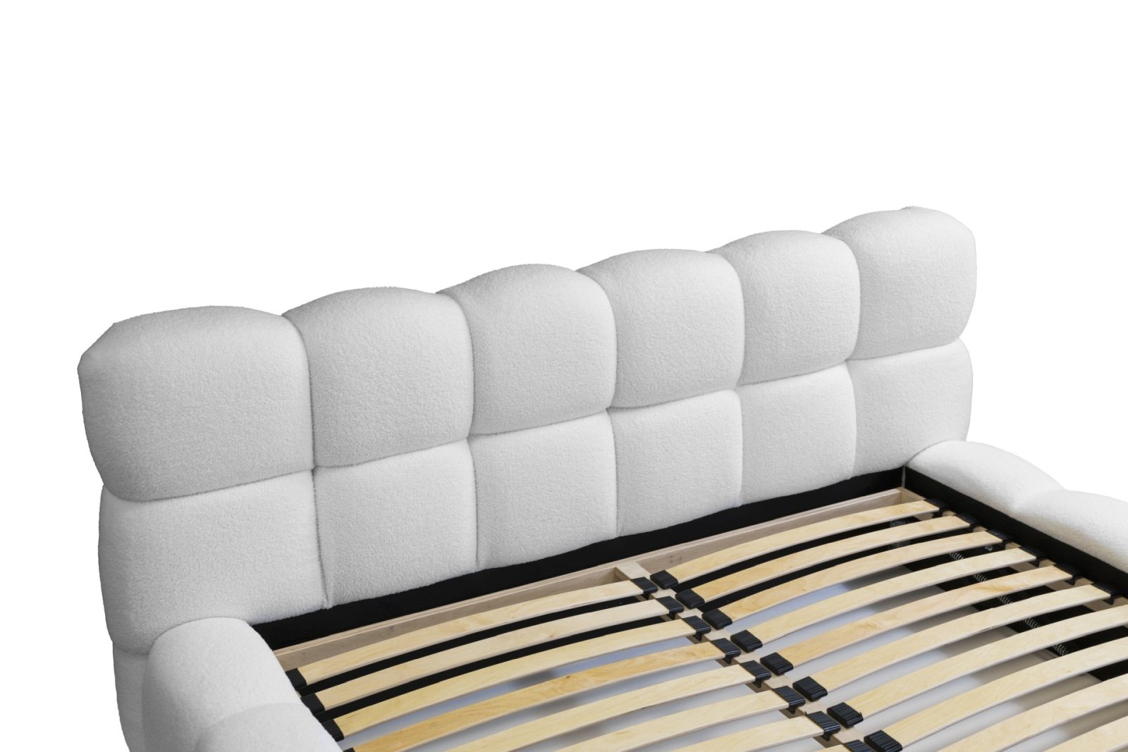Polsterbett Vento Boucle 160x200 mit Metallrahmen Quelle 01
