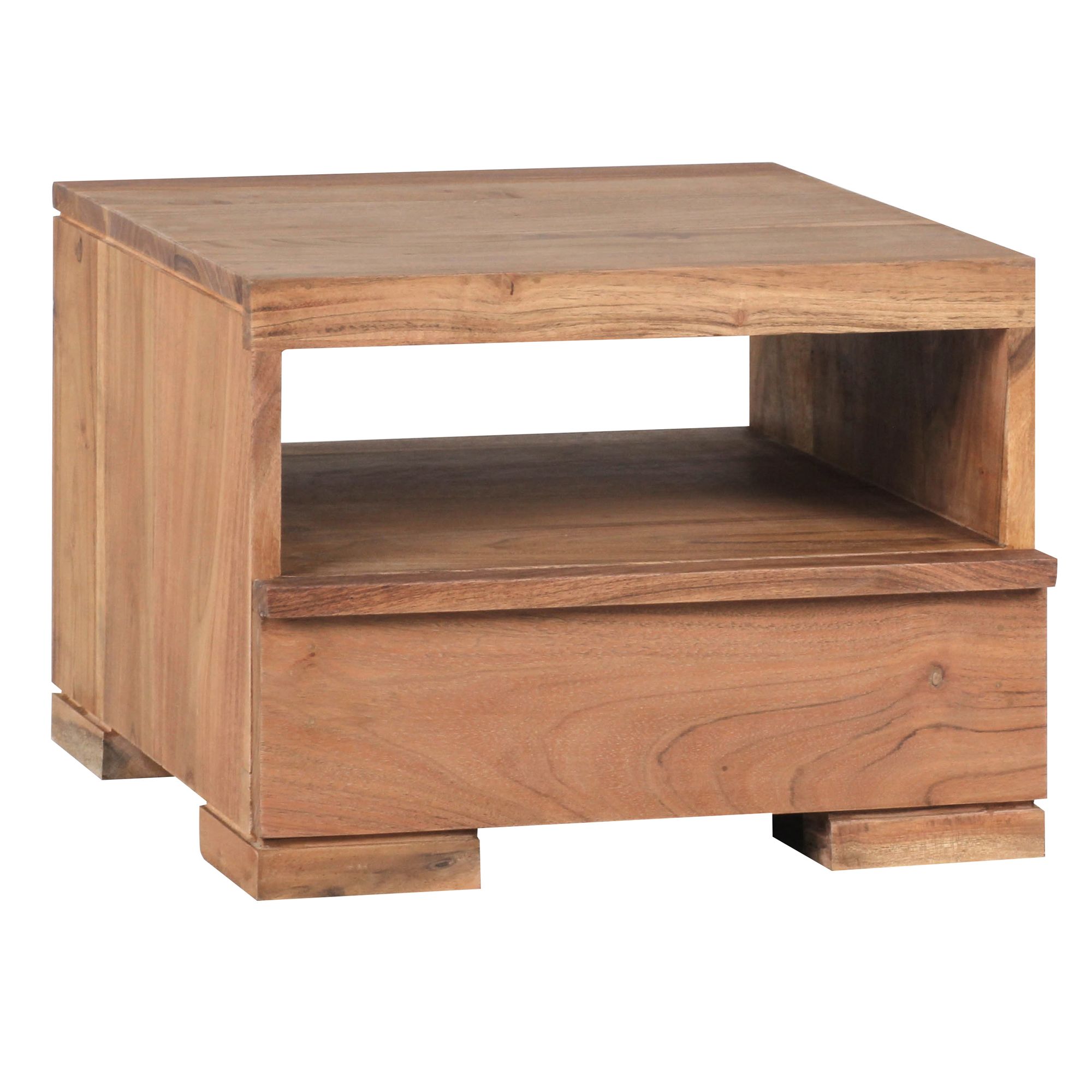 Nachttisch Aalvik Massivholz Akazie 40 × 40 × 30 cm