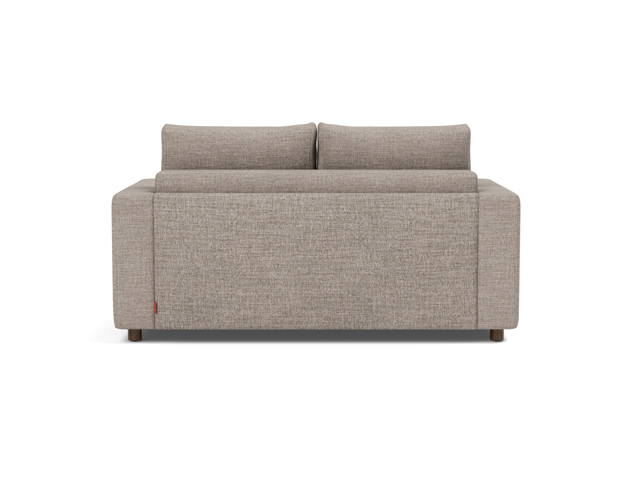Schlafsofa Neah mit Standard-Armlehnen 140 Chenille Yuveno 472-Warm-Grey