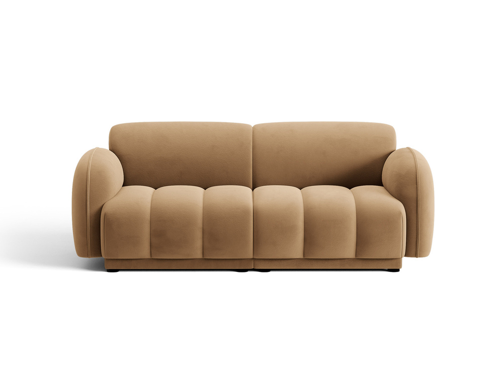 Cosmopolitan Design Sofa Bilbao 3-Sitzer Samt Casino Mandelbeige