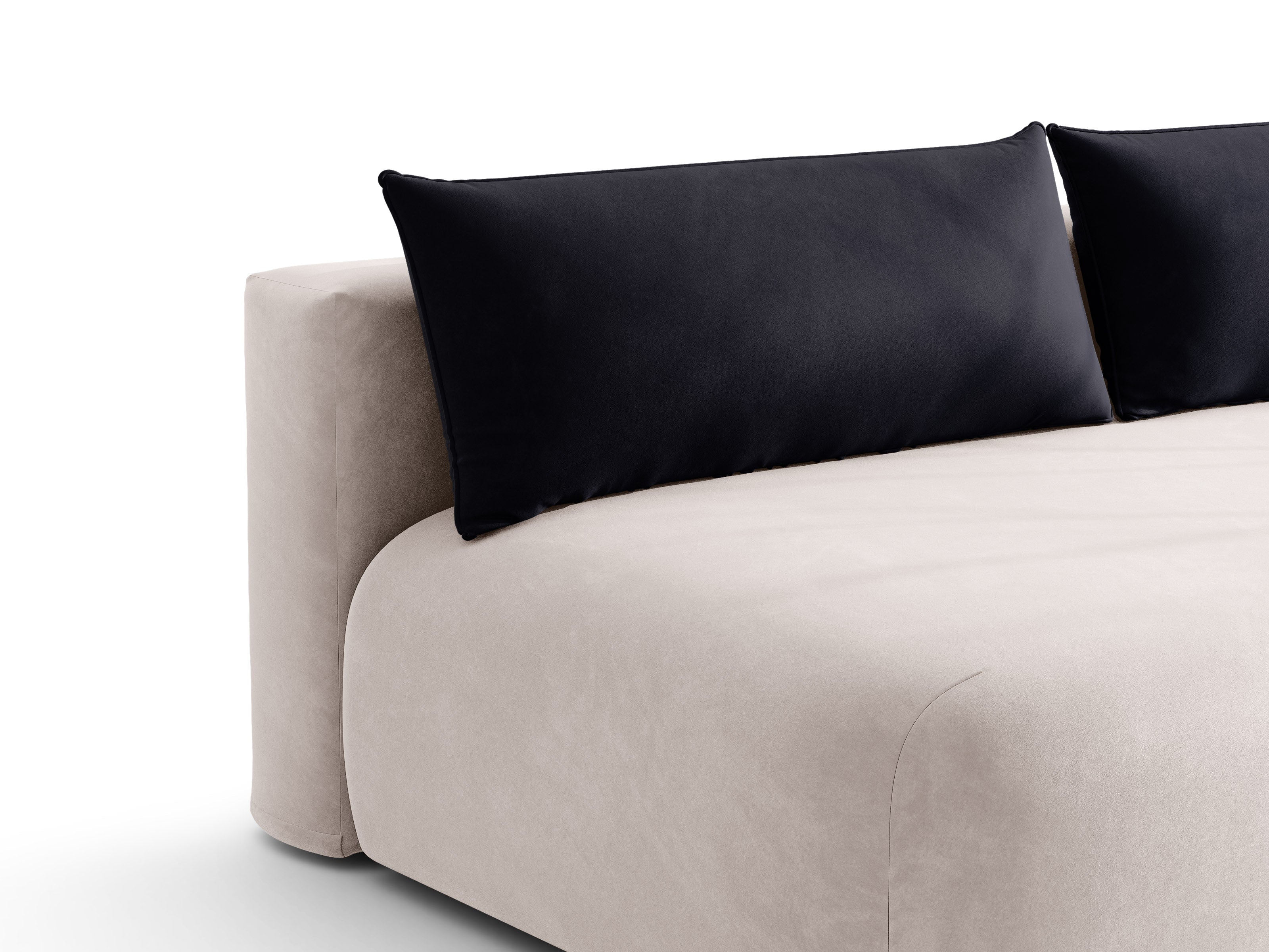 Micadoni Hena Sofa Mit Bettfunktion Und Stauraum Samt Salvador Hellgrau