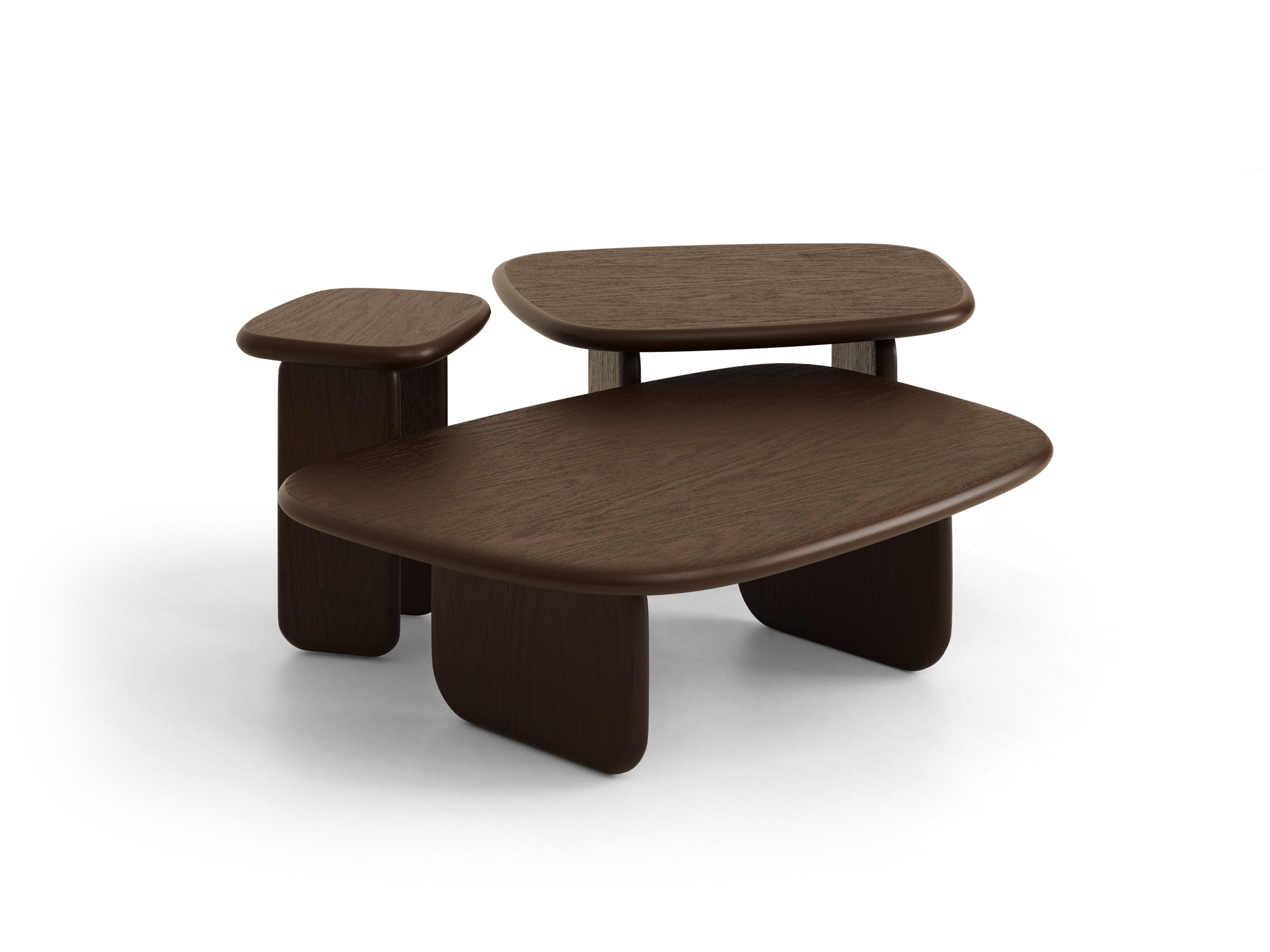 Micadoni Lana Kaffeetisch 37 cm Walnuss-Eiche