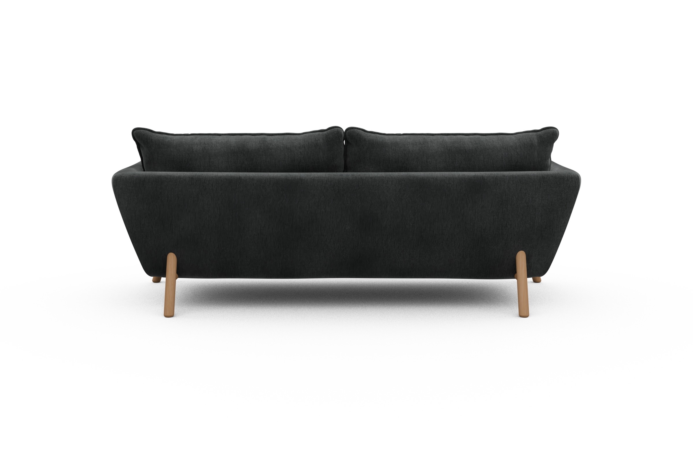 Sofa Emil PREMIUM 3-Sitzer Beinfarbe Eiche Natur Smooth-Deep-Warm-Grey