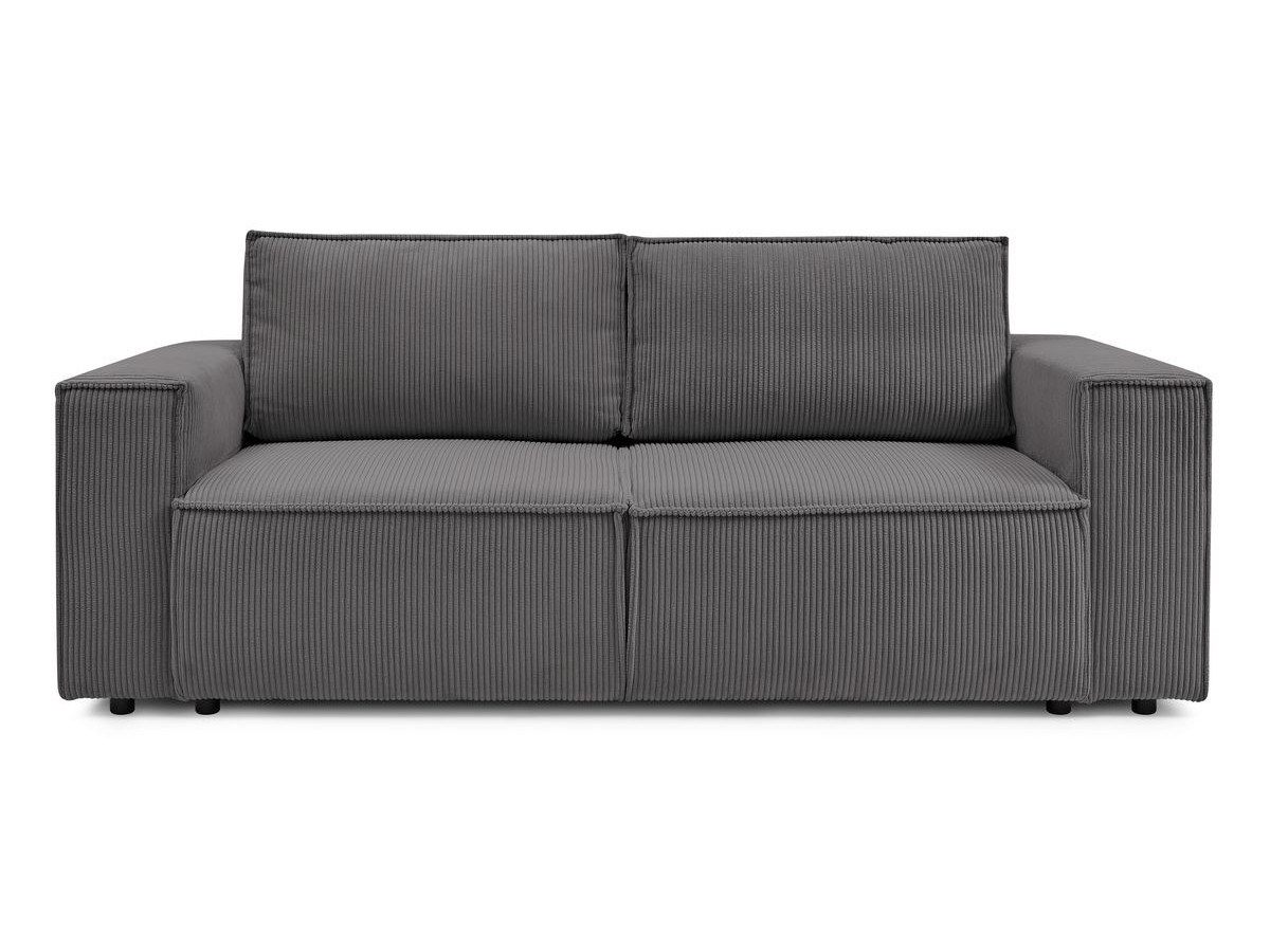 Bobochic Nihad Sofa 2-Sitzer Cordsamt Dunkelgrau