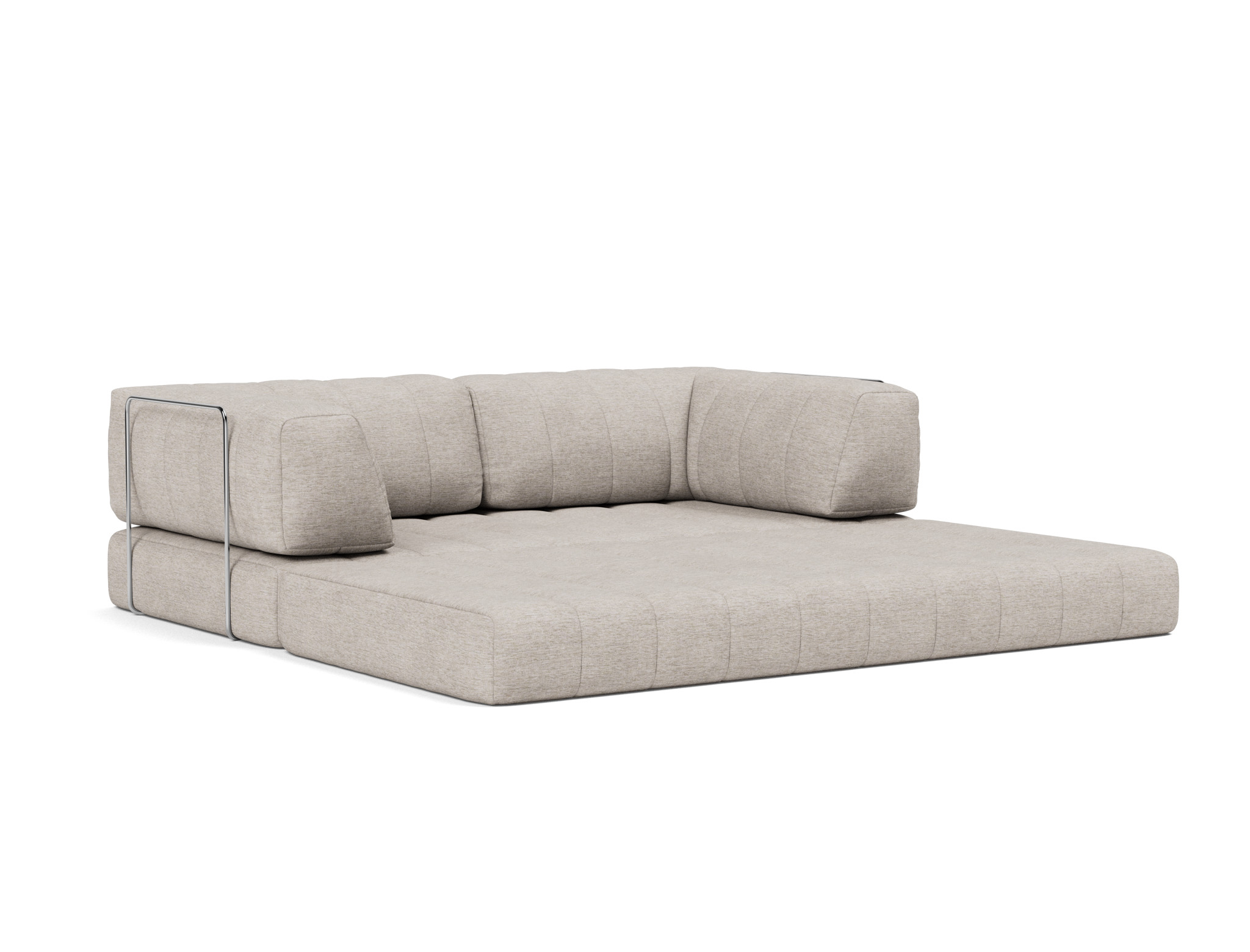 Schlafsofa CozyPad mit Armlehnen Chenille Yuveno 471-Sand