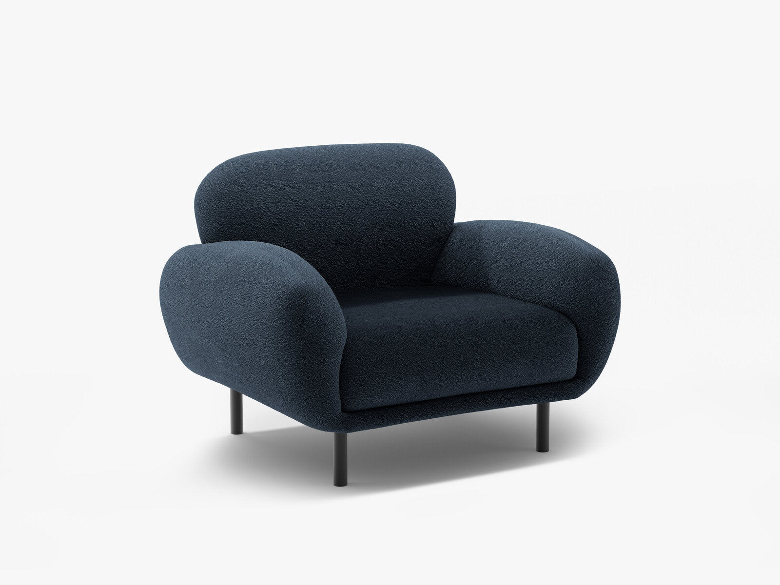 Micadoni Sessel Poppy Boucle Baloo Dunkelblau