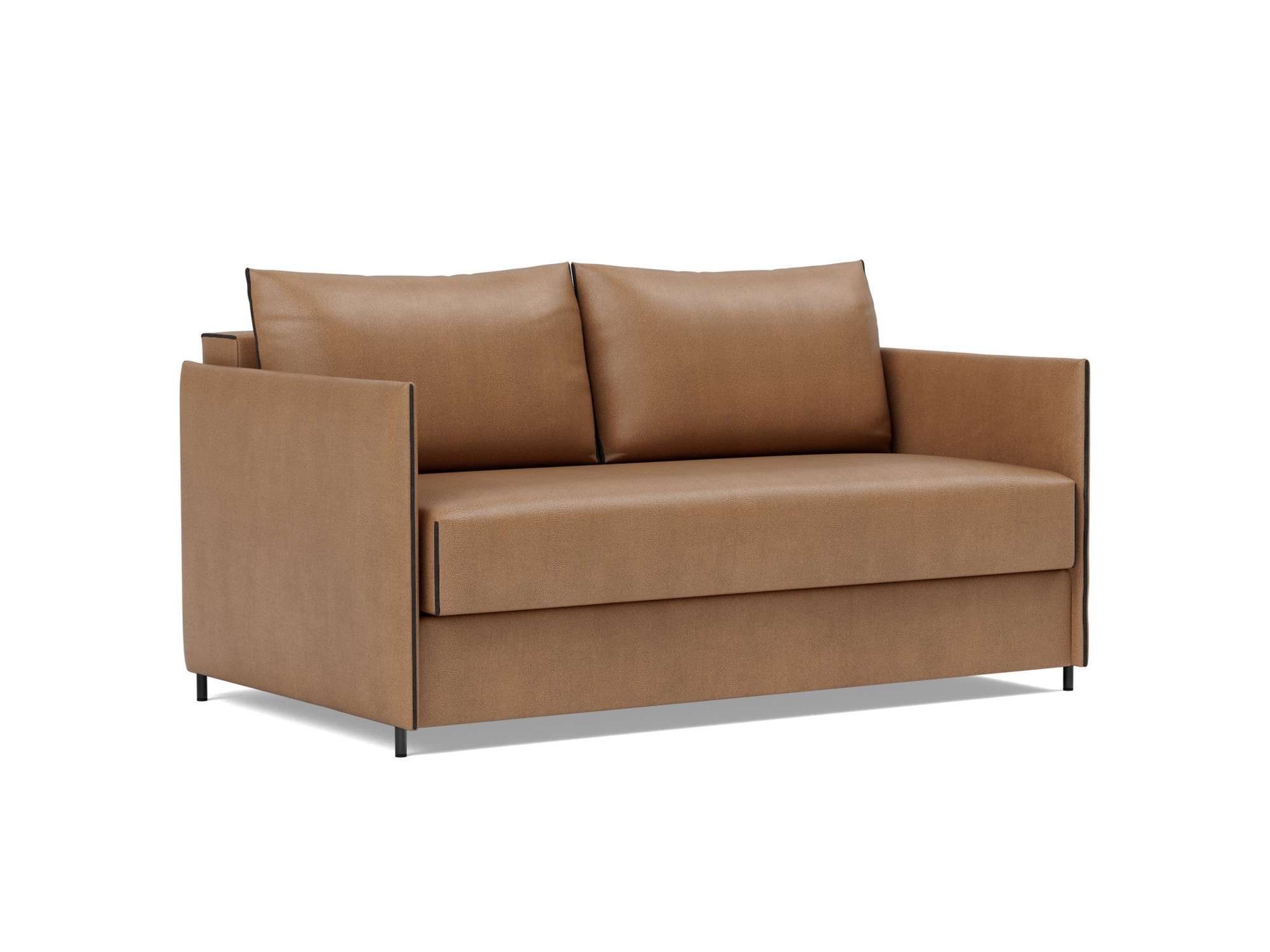 Schlafsofa Luoma Lederoptik Faunal 551-Brown