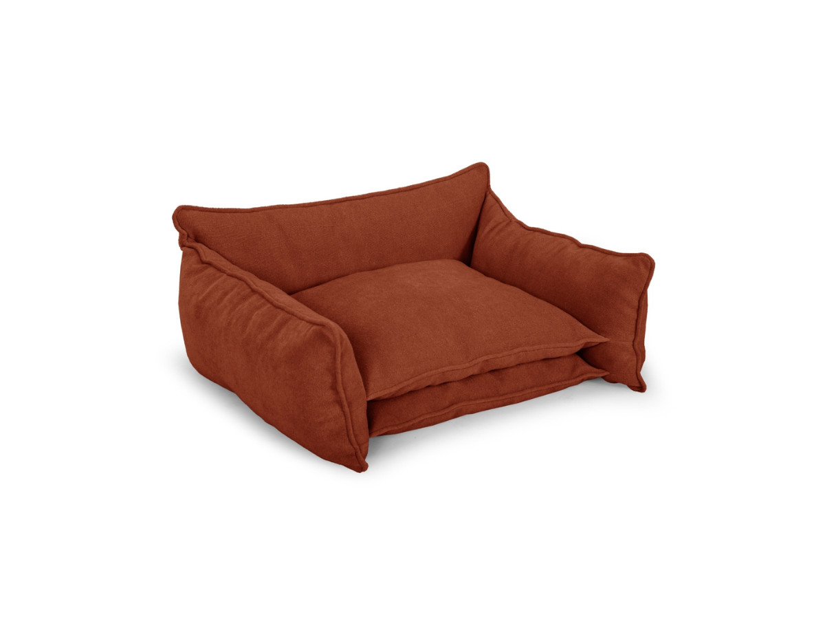 Bobochic Pluto Hundekorb Strukturstoff Orange, Größe XXL (123 cm)