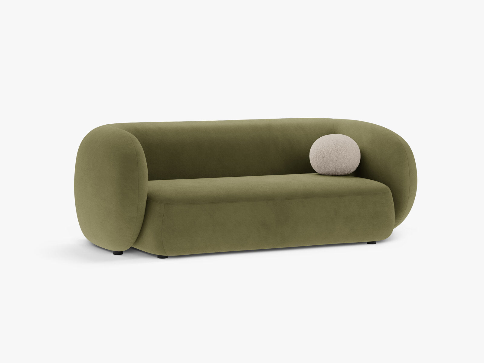 Micadoni Sofa Kate 2-Sitzer Samt Grün