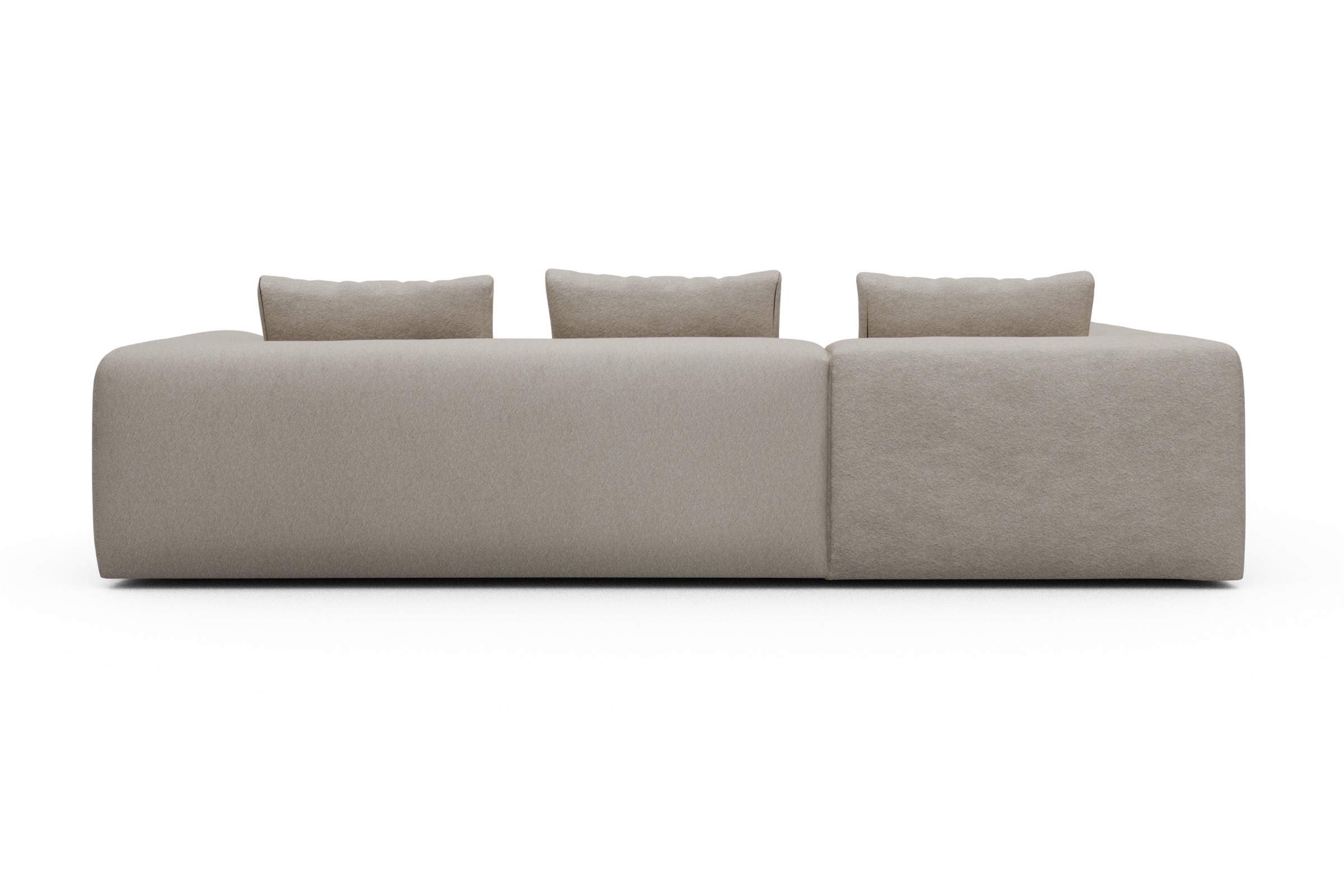 Ecksofa Fred Relax-Ecke links mit 2,5-Sitzer Aivi-Lace-Beige
