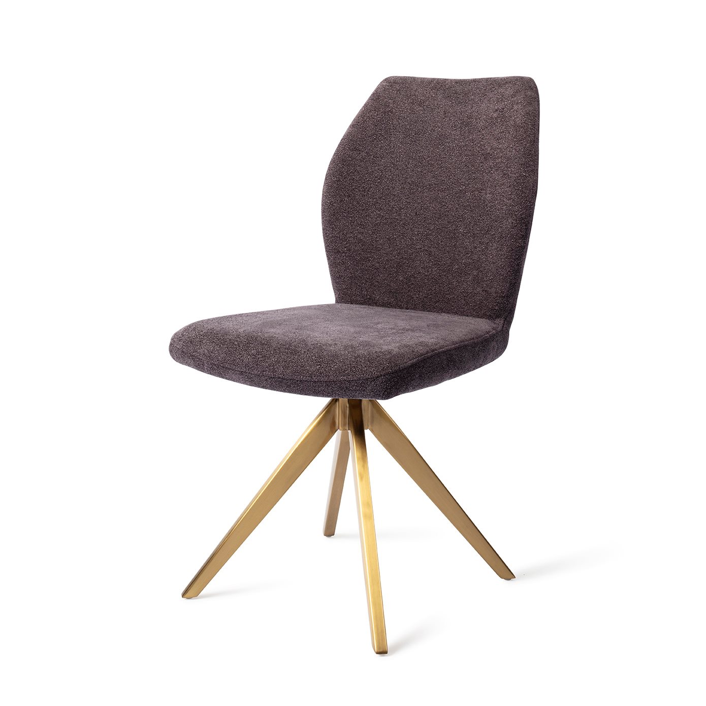 Jesper Home Esszimmerstuhl Ikata Almost-Black Turn Gold