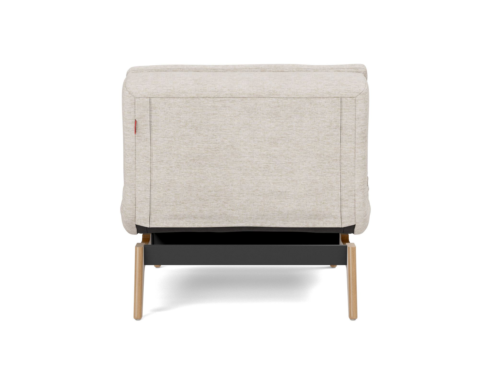 Sessel Dublexo Chenille Yuveno 470-Natural Beine Eiche
