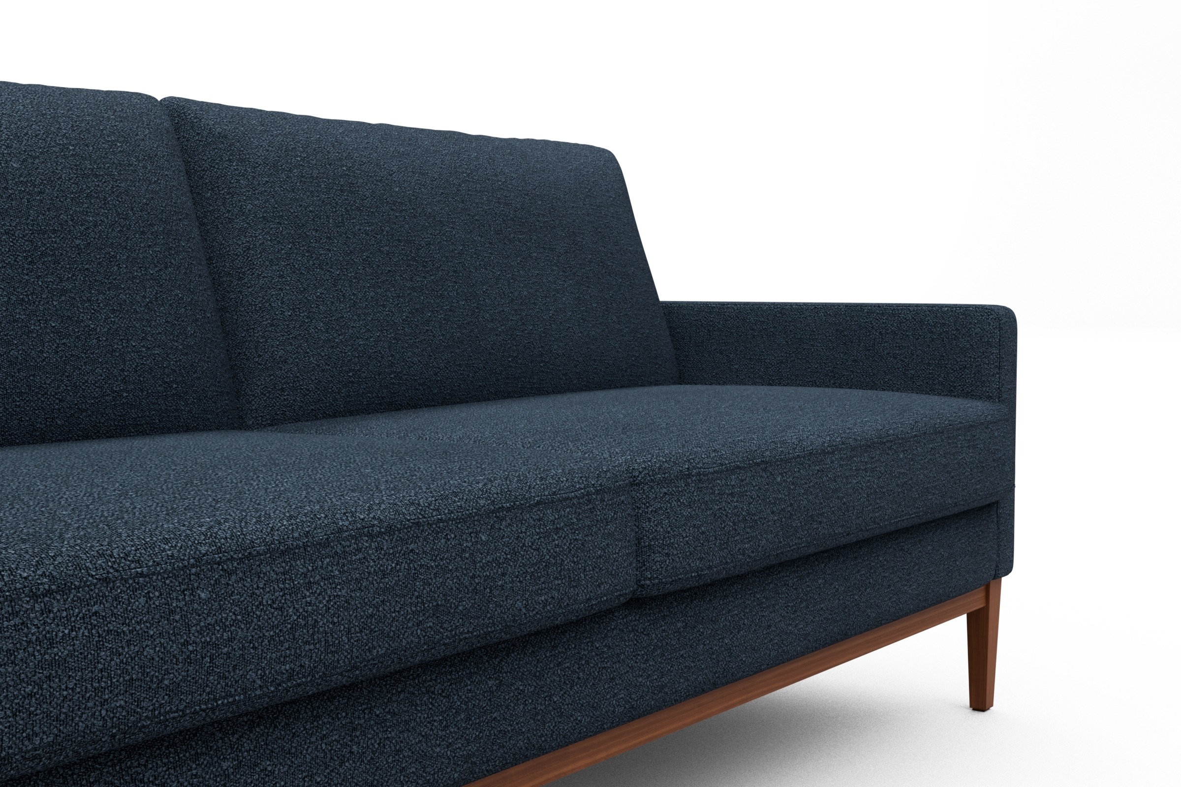Sofa Bodo 2-Sitzer Boucle-Blue