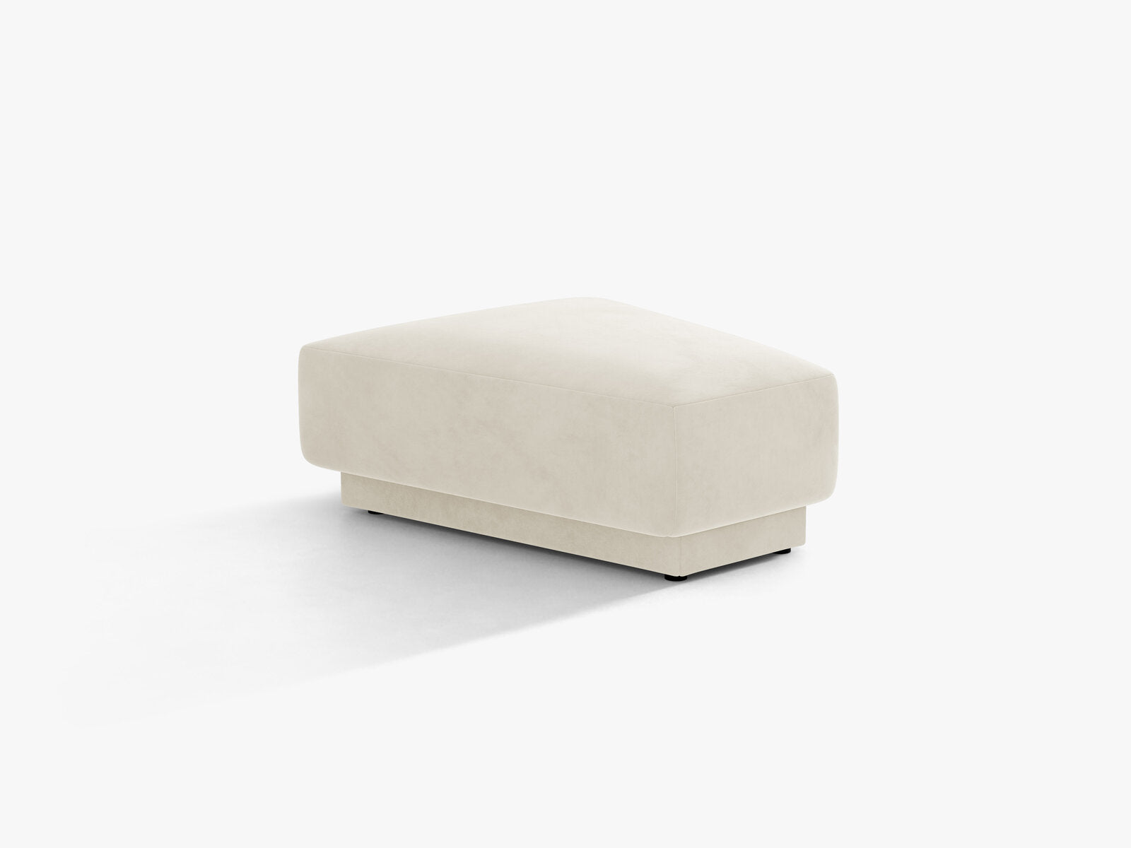 Micadoni Hocker Miley Samt Bluvel Helles Beige