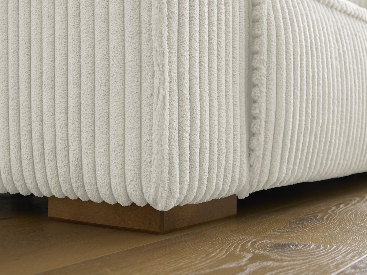 Bobochic Chelsea Sofa 5-Sitzer Breitcord weich Beige