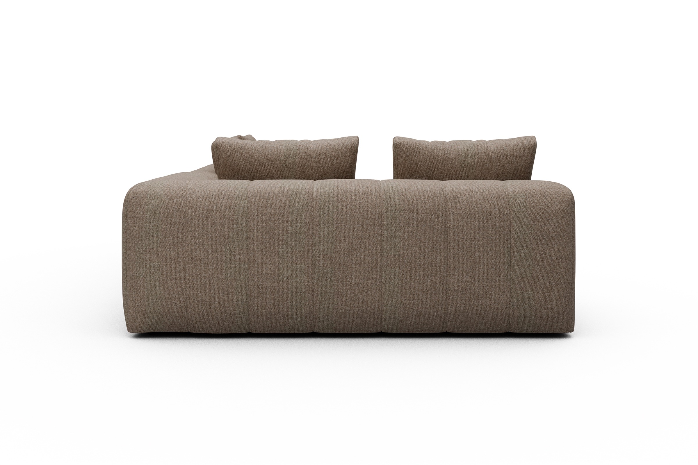 Ecksofa Hugo 2x 2,5-Sitzer Armlehne rechts Sama-Antelope