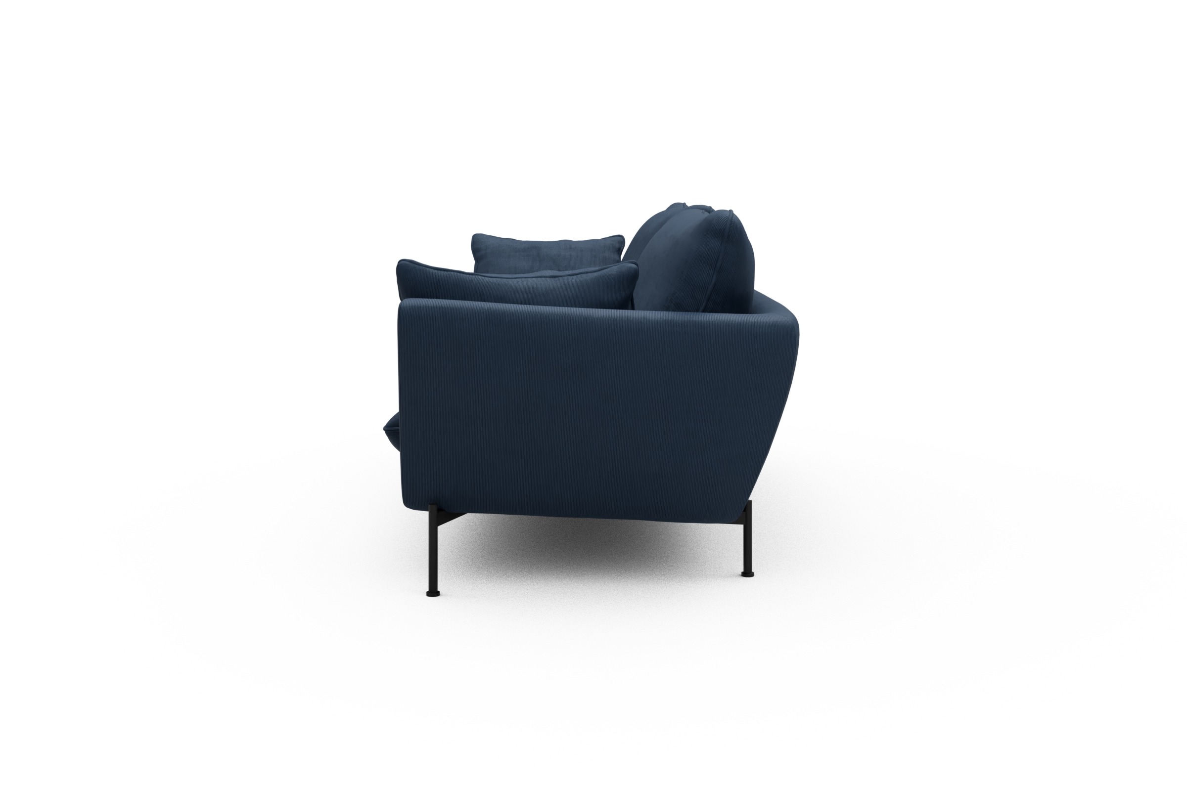 Sofa Anton 3-Sitzer Cordufine-Royal-Blue