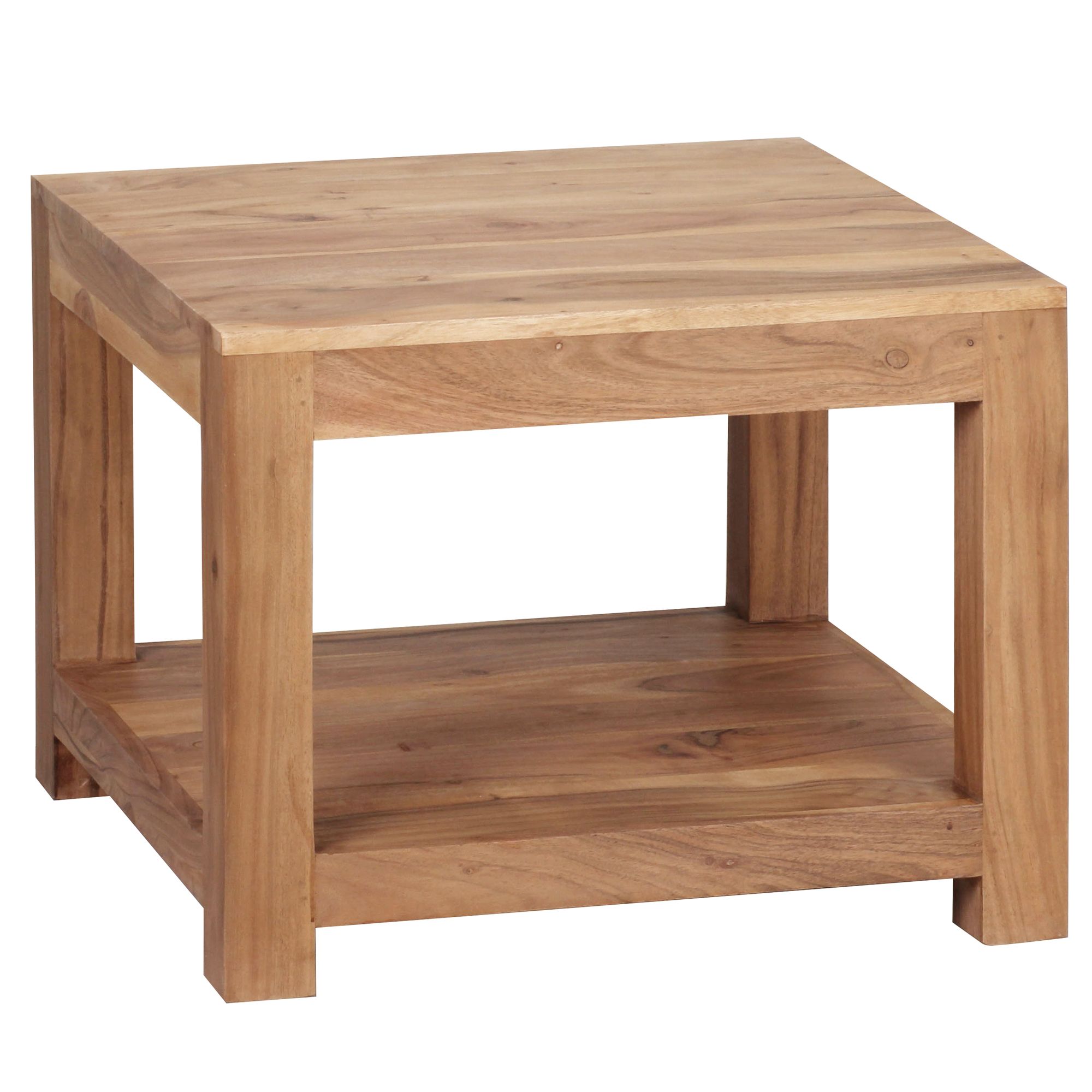 Couchtisch Aalvik Massivholz Akazie 60 × 60 × 45 cm