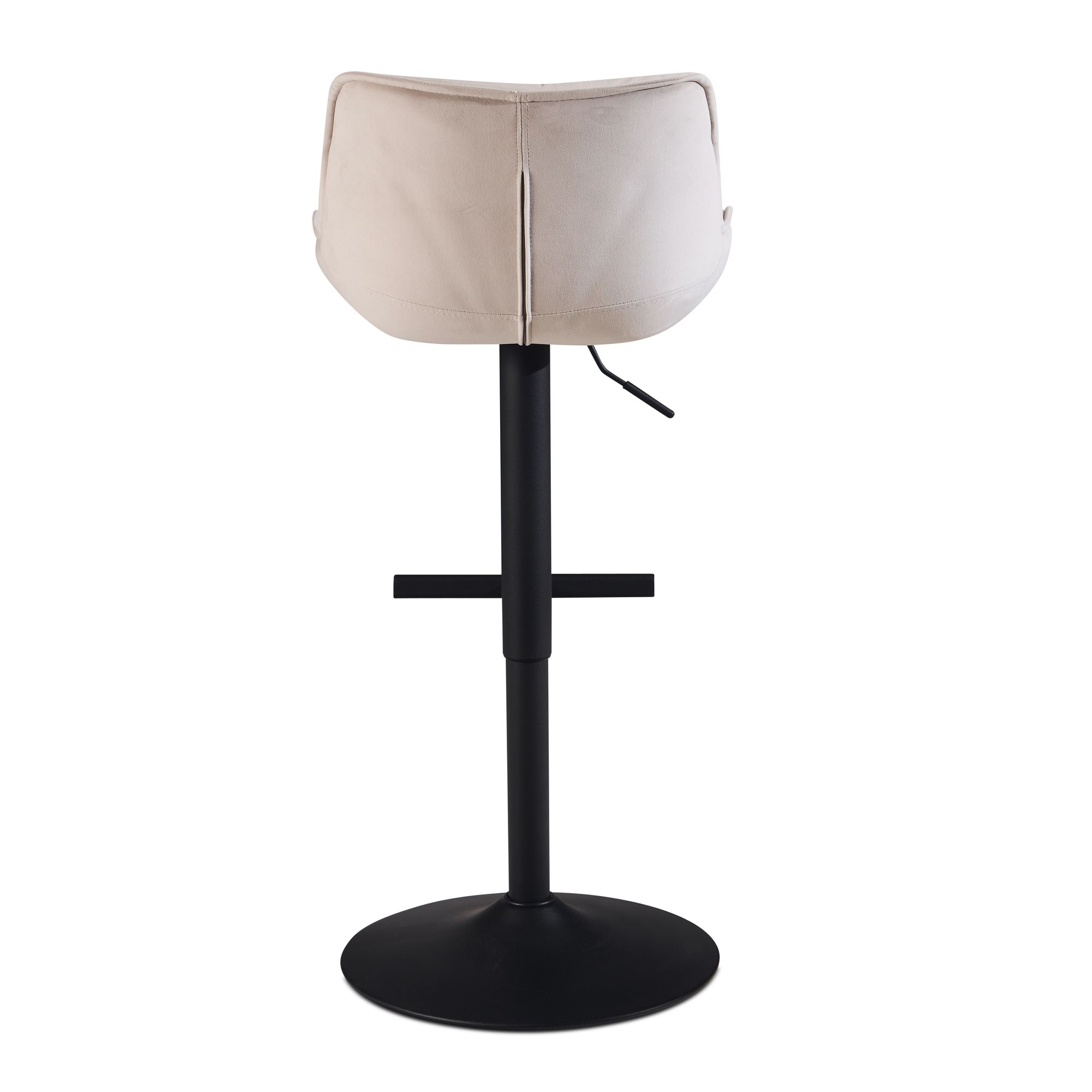 Barhocker Rypefjord Samt Beige Tiefe 55 cm