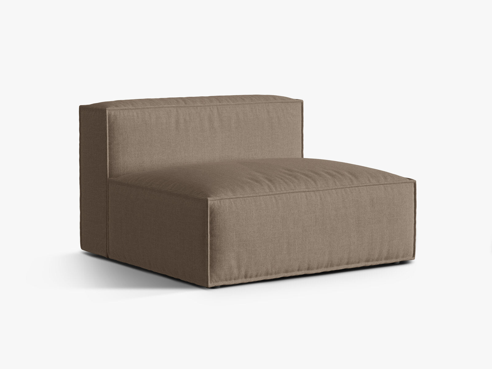Micadoni Modul Nuria 2-Sitzer Strukturierter Stoff Cappuccino