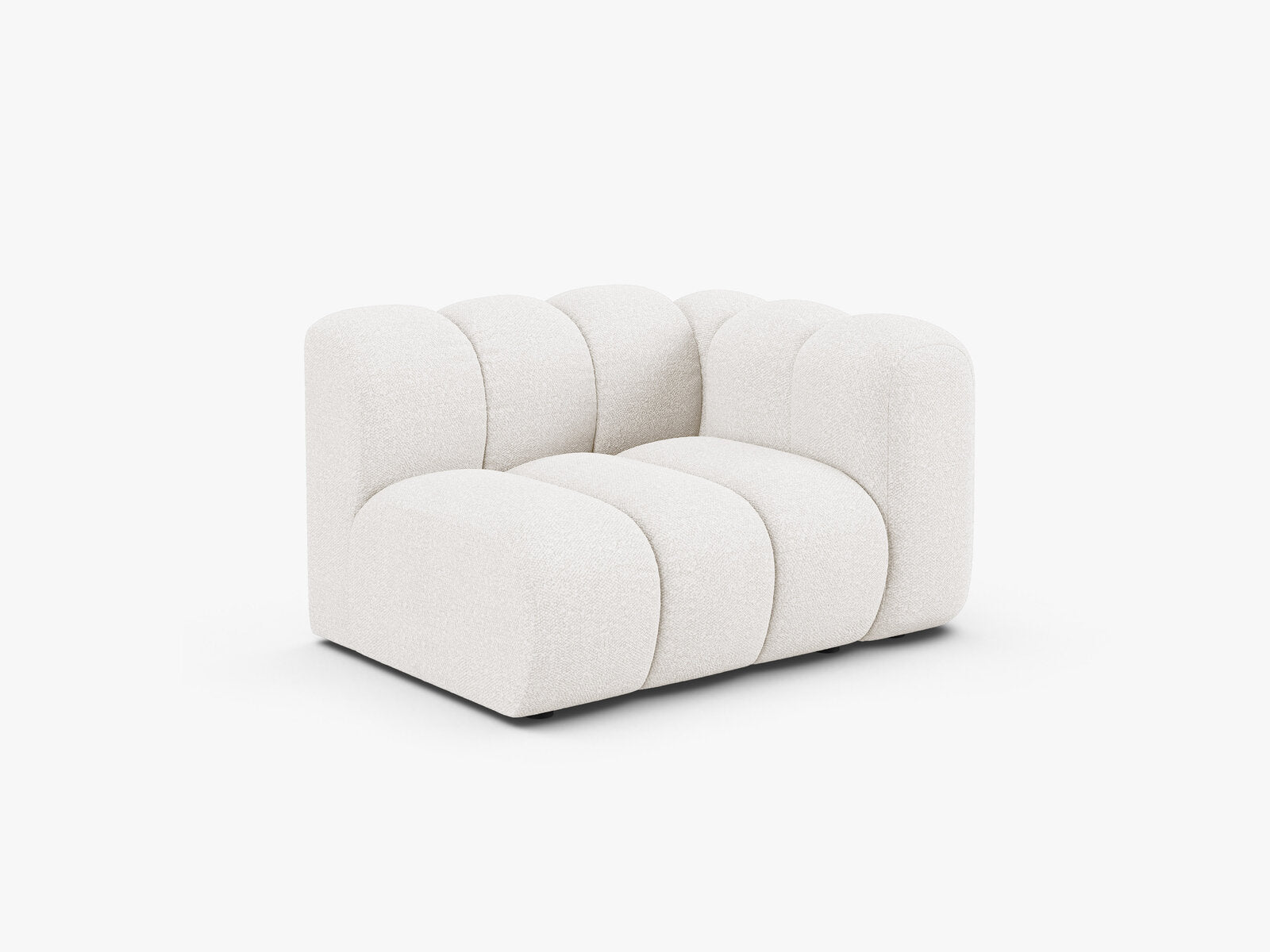 Micadoni Modul Lupine 1-Sitzer Rechts Boucle Baloo Weiß