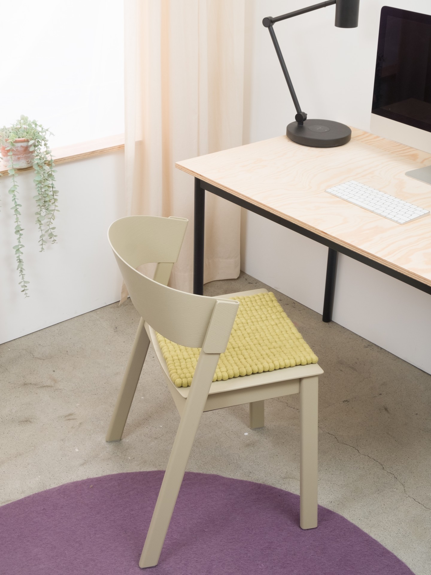 myfelt Pitt - Filzkugel Sitzauflage quadratisch