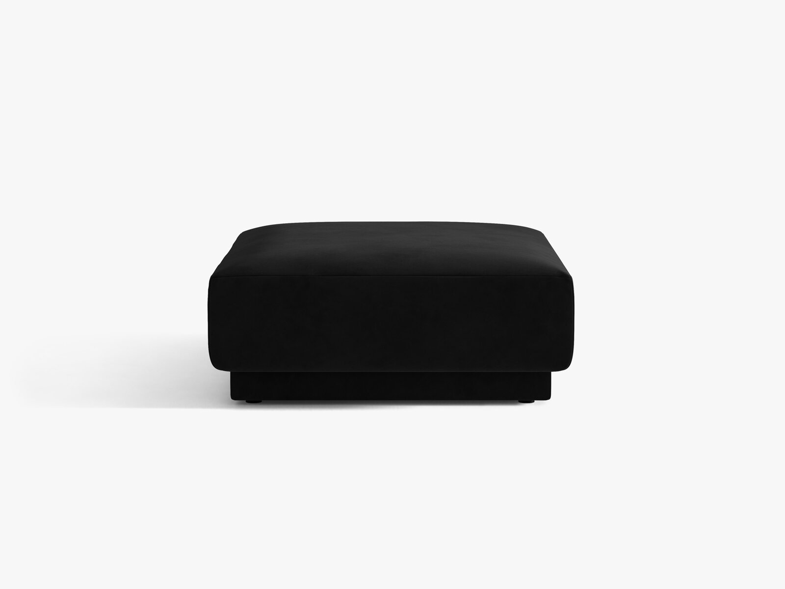 Micadoni Hocker Miley 1-Sitzer Samt Bluvel Schwarz