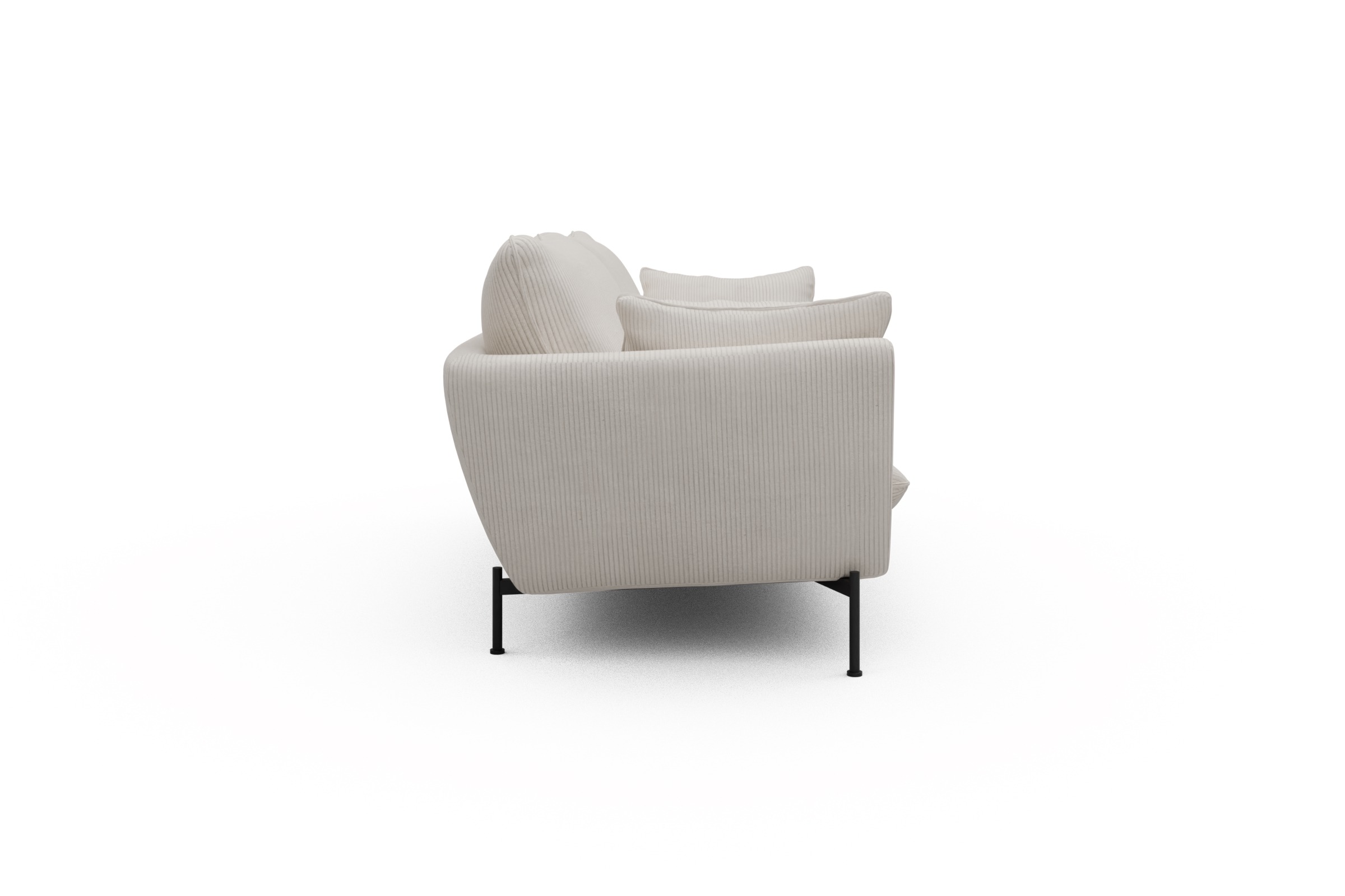 Sofa Anton 3-Sitzer Corduroy-Ivory