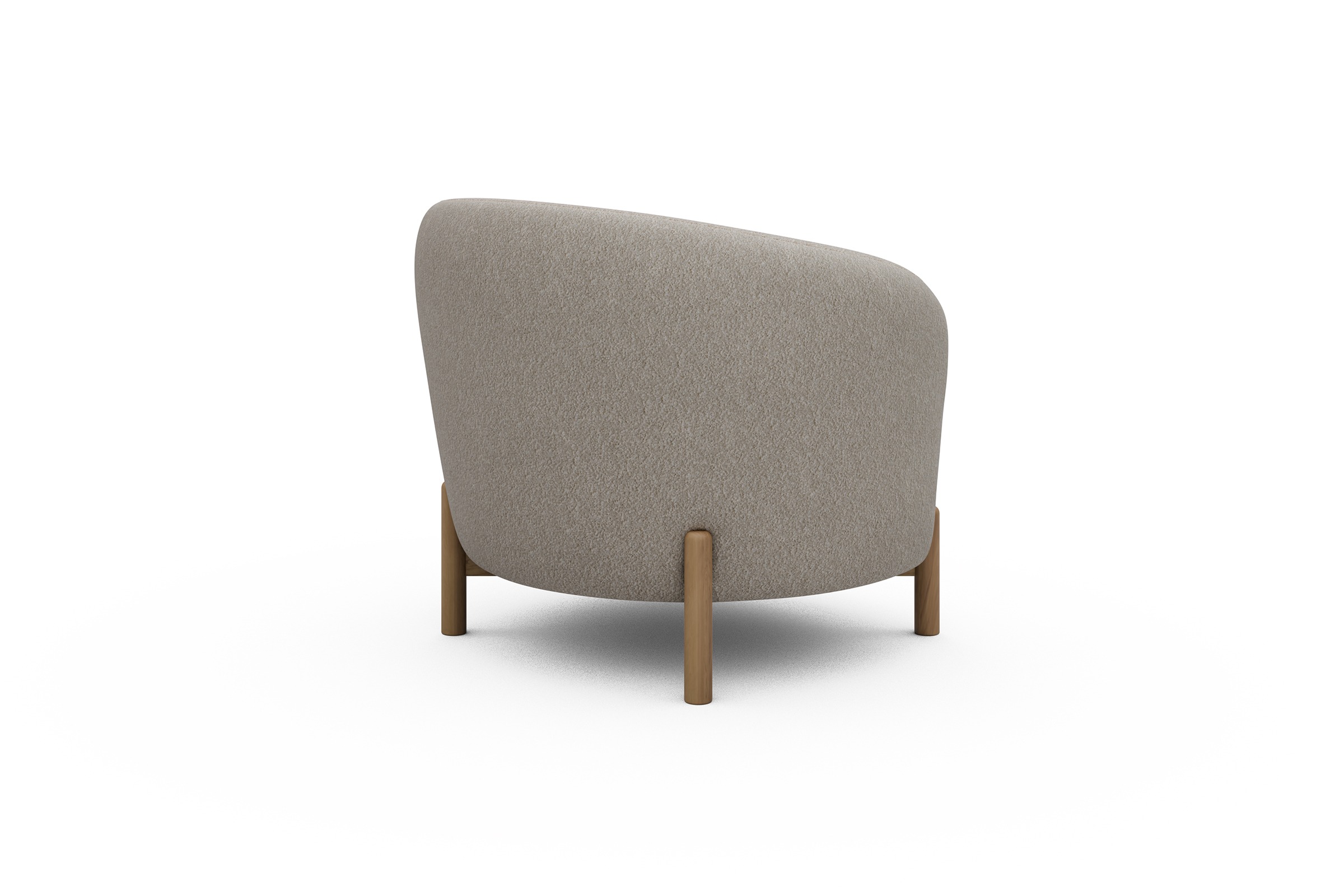 Sessel Ronda Holzbeine Eiche Natur Aivi-Lace-Beige