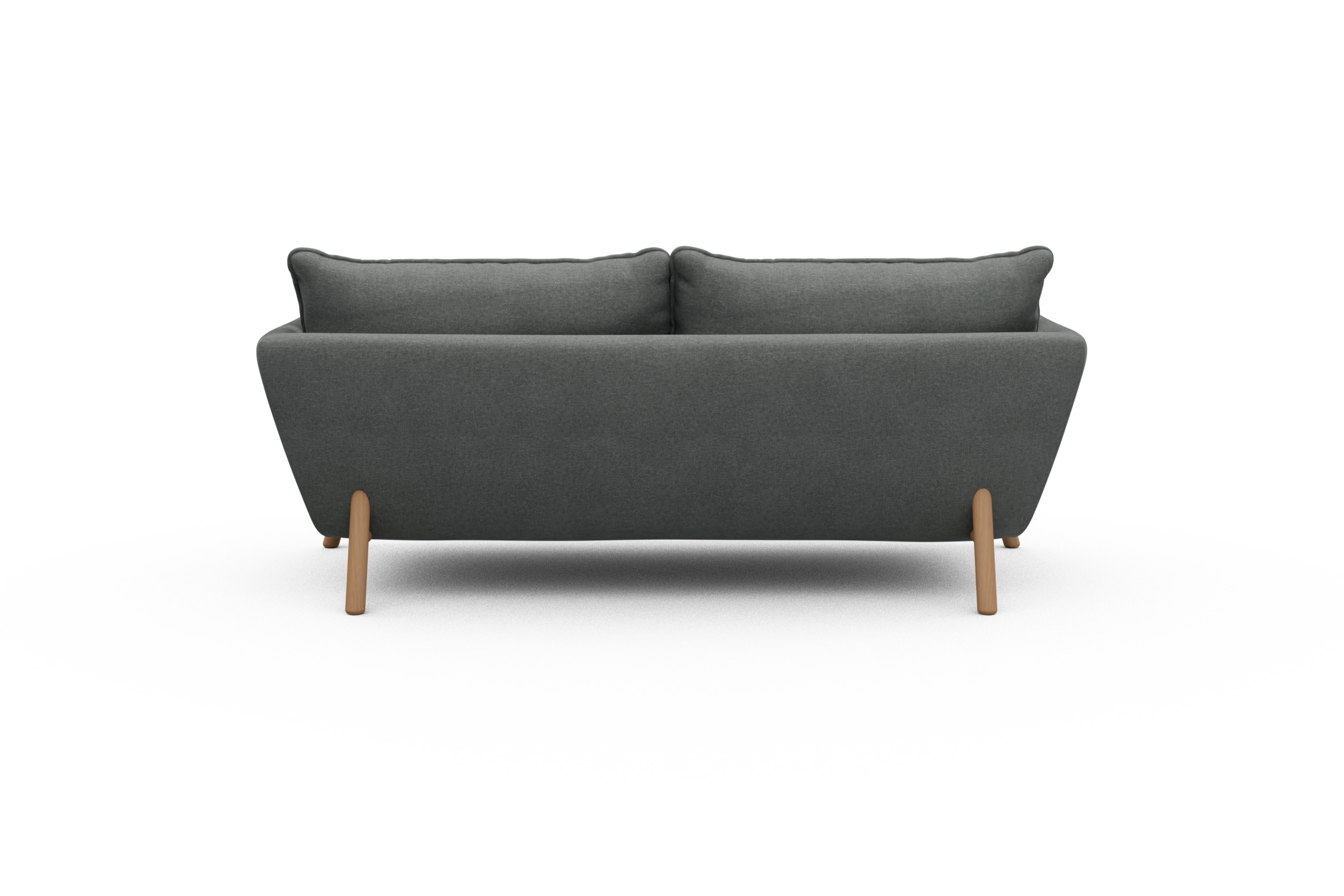 Sofa Emil PREMIUM 2-Sitzer Beinfarbe Eiche Natur Satya-Steel