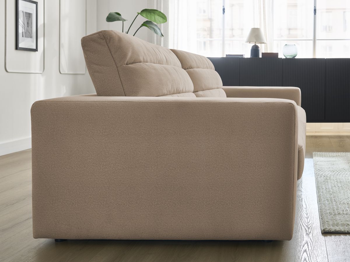 Bobochic Sierra Sofa 3-Sitzer Samt Taupe