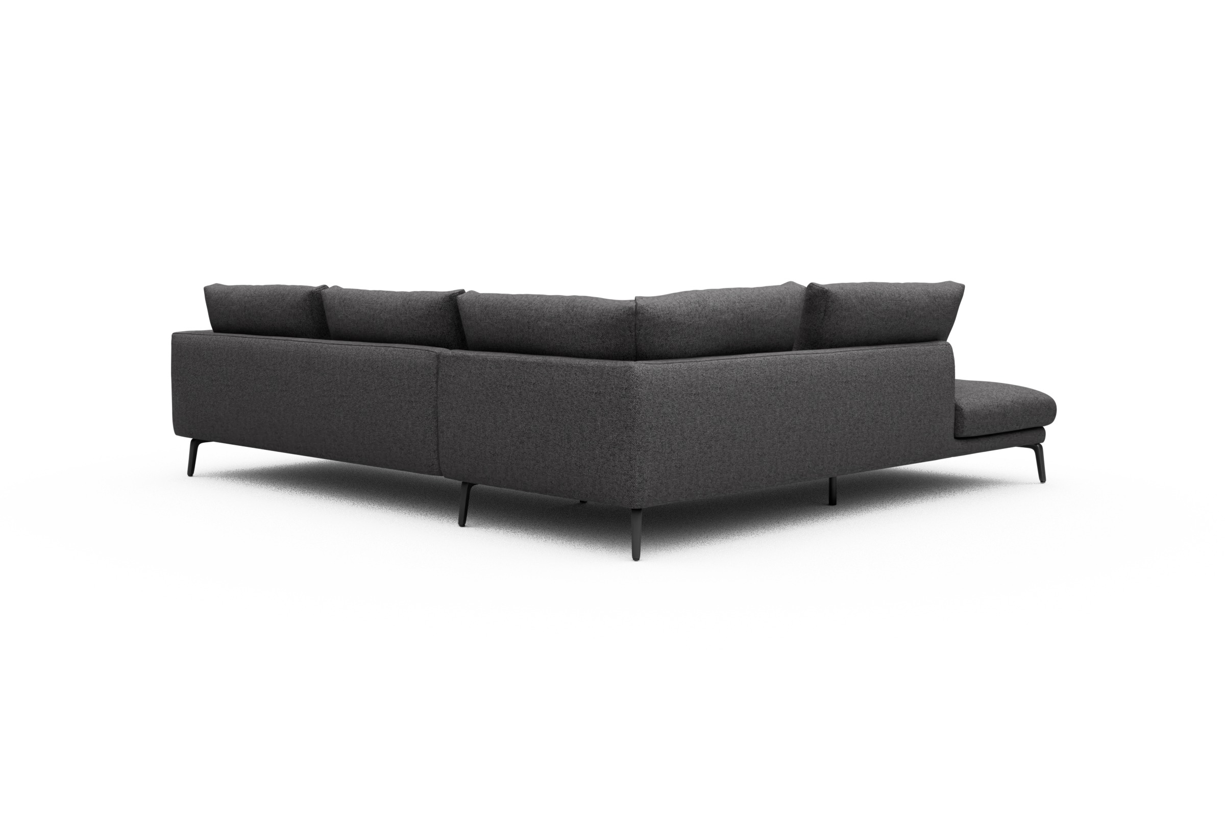 Ecksofa Karl Relax-Ecke links mit 2,5-Sitzer Sama-Antracite