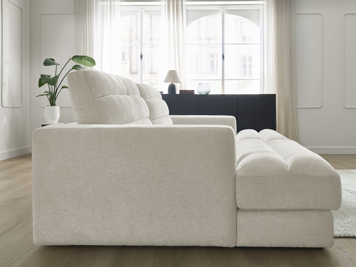 Bobochic Sierra Sofa 4-Sitzer Strukturstoff Beige