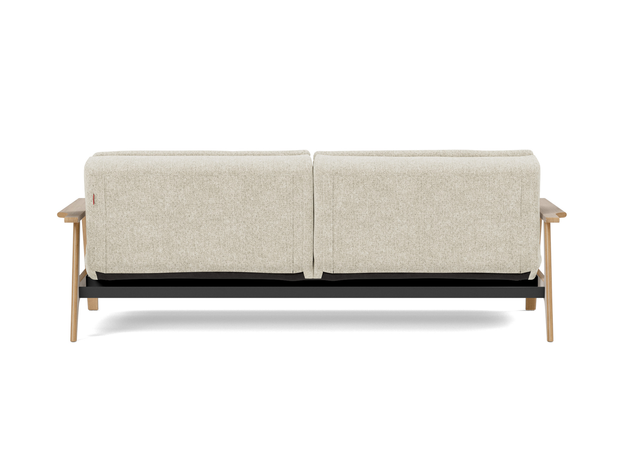 Schlafsofa Dublexo Frej Strukturierter Stoff Taura 357-Off-White
