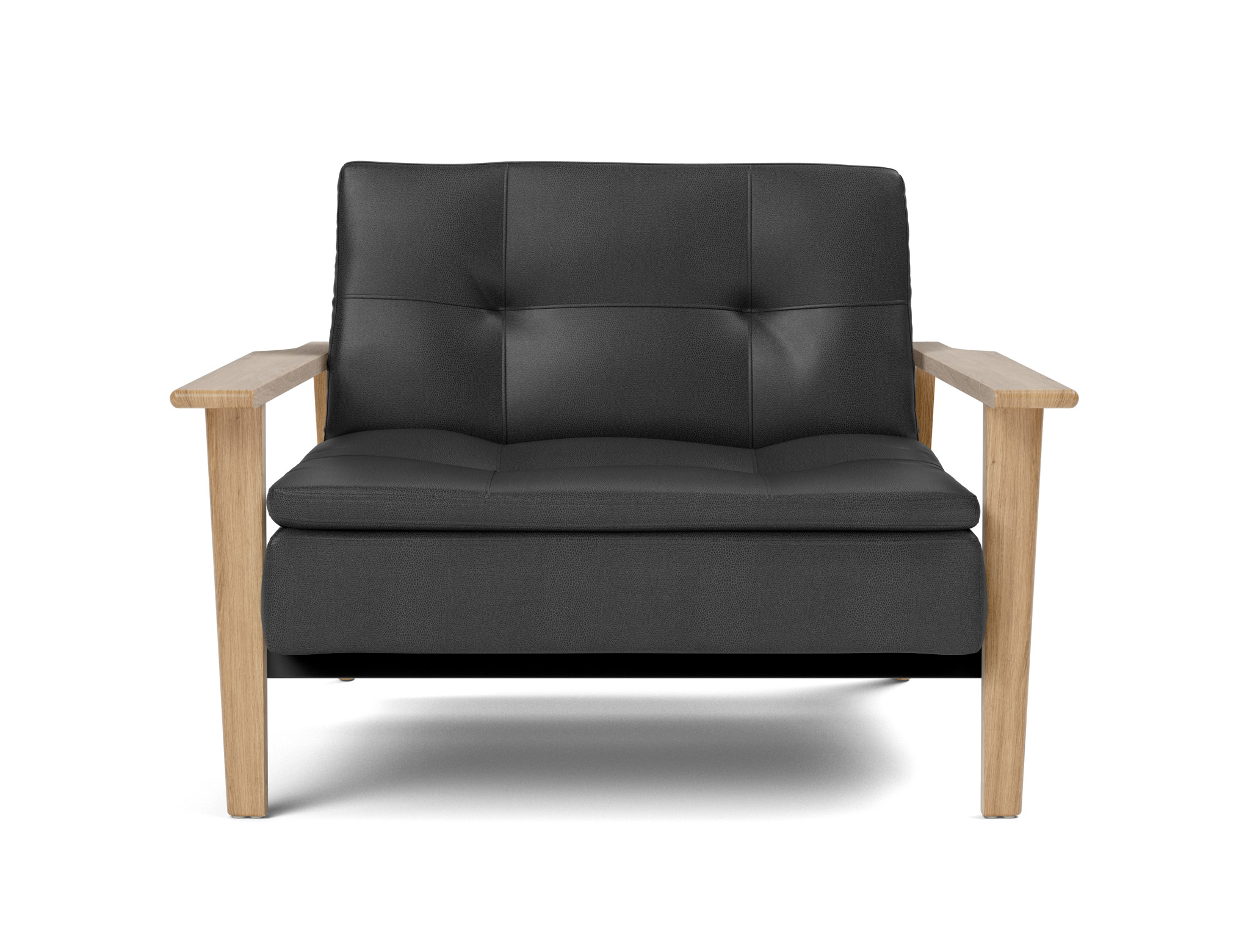 Sessel Dublexo Frej Lederoptik Faunal 550-Black