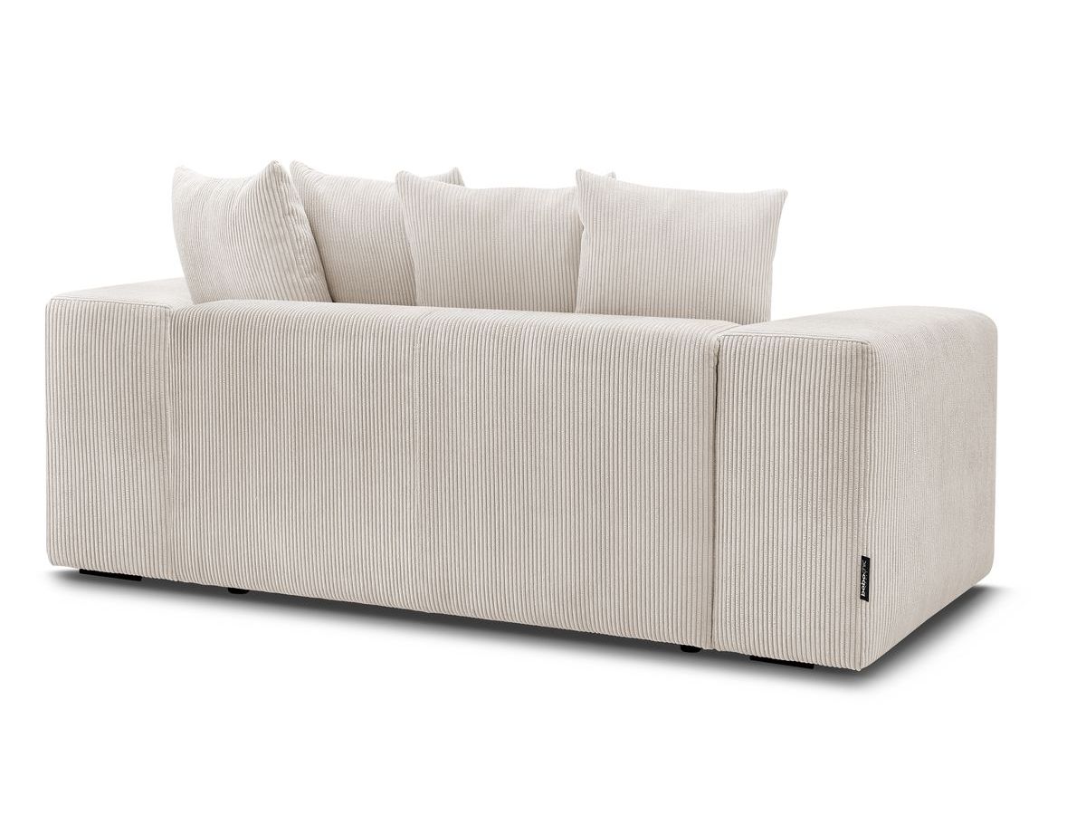 Bobochic Voltaire Sofa 2-Sitzer Cordsamt Beige