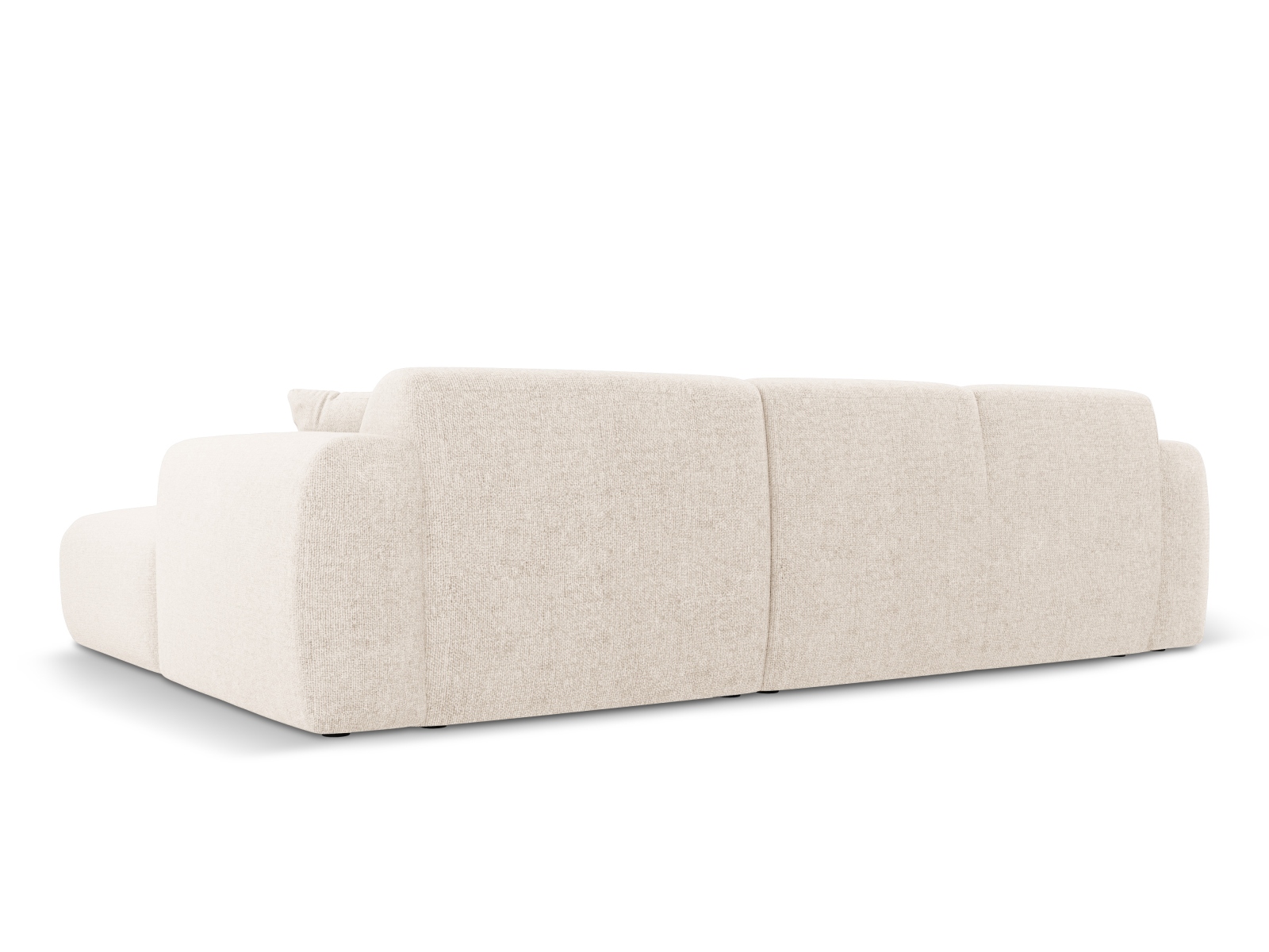 Cosmopolitan Design Ecksofa Nolio 4-Sitzer Chenille Haga Helles Beige Links