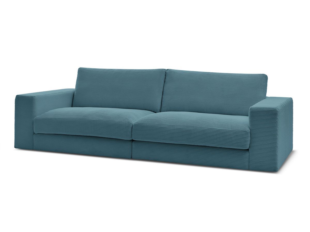Bobochic Leonard Sofa 3-Sitzer 274 × 109 cm Strukturstoff Hellblau