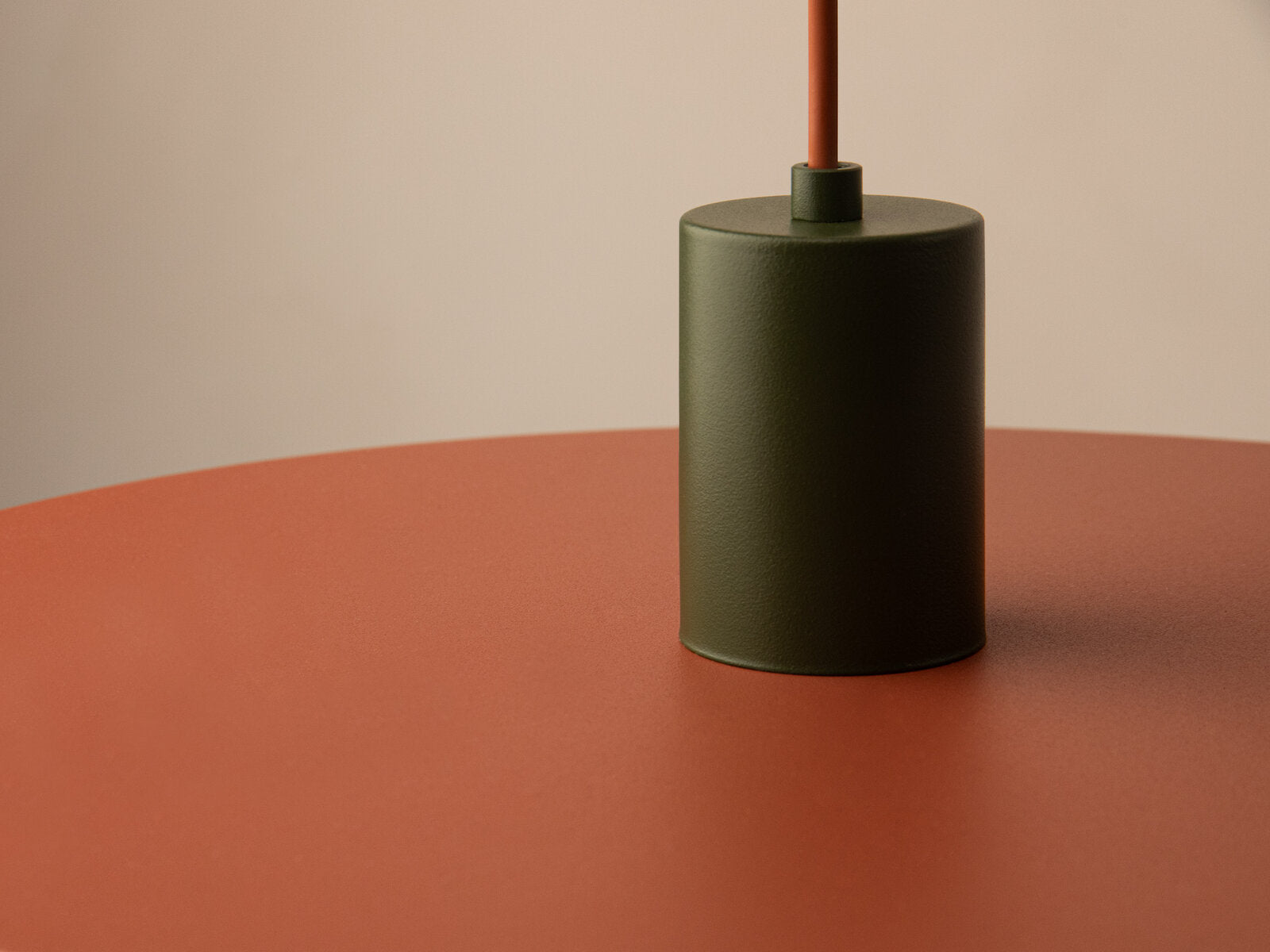Micadoni Ori Pendelleuchte Ø 40 cm Grün / Ziegel