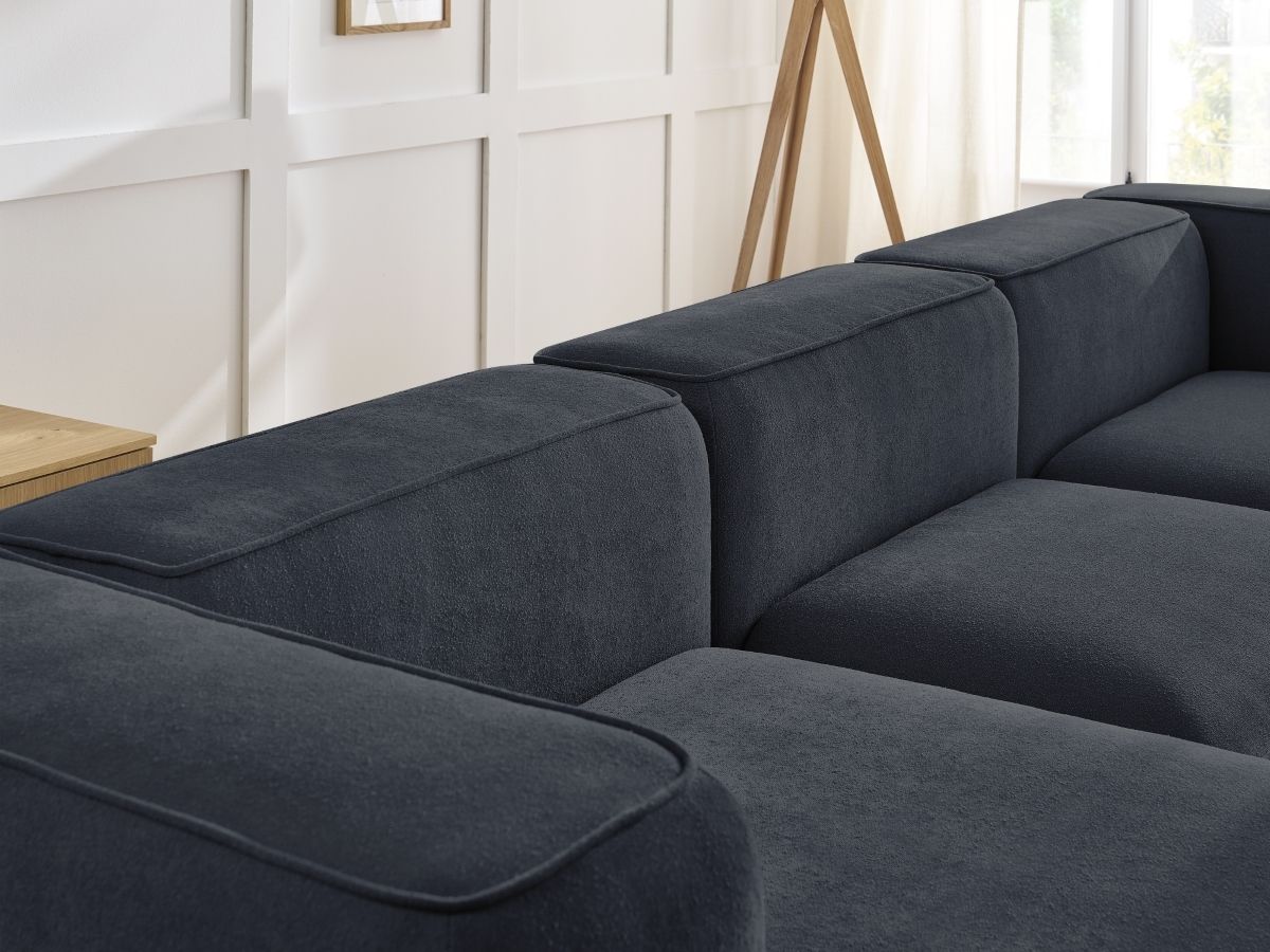 Bobochic Zephyr Wohnlandschaft Strukturstoff Dunkelblau