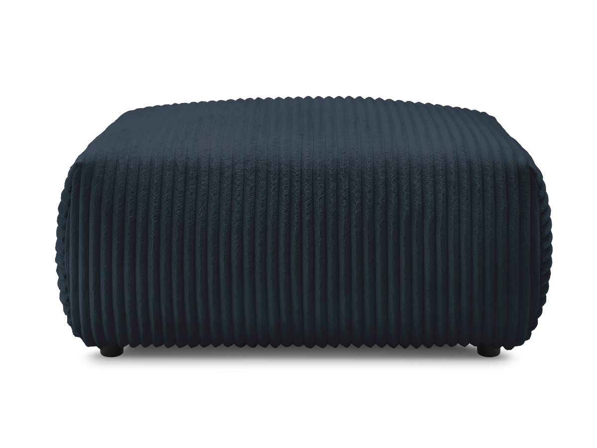 Bobochic Lucien Pouf Breitcord weich Dunkelblau