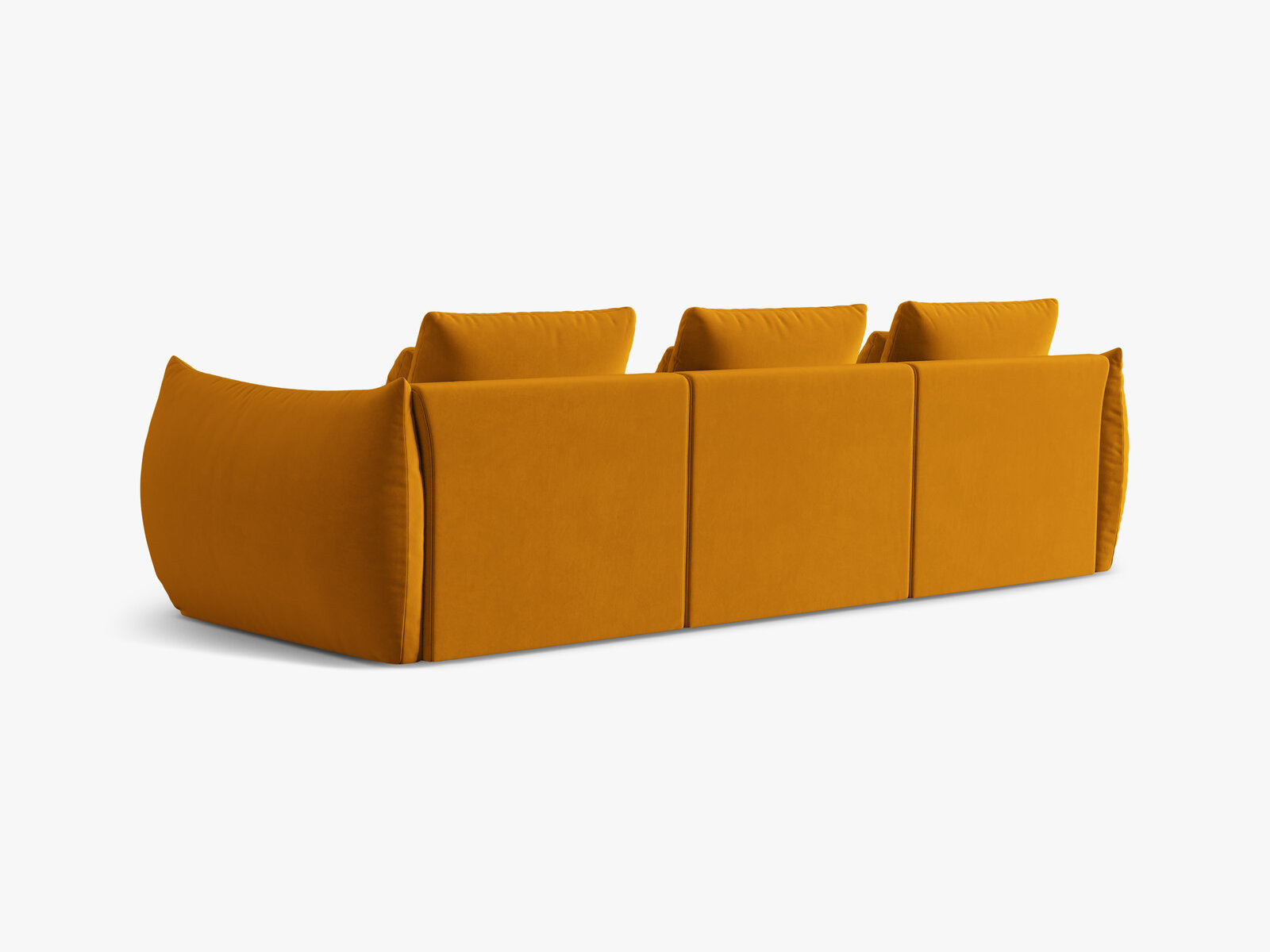 Micadoni Sofa Bloom 4-Sitzer Samt Gelb