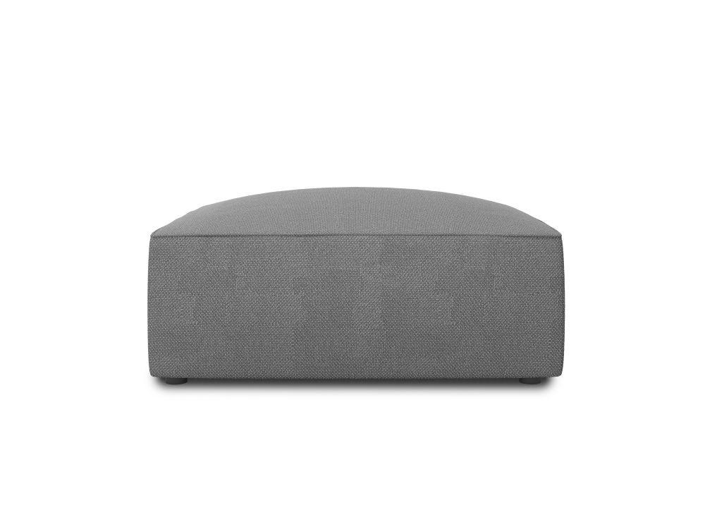 Cosmopolitan Design Pouf Siena Strukturierter Stoff Ottawa Grau