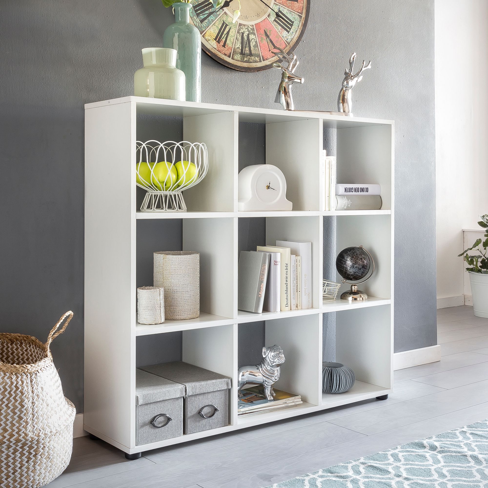 Bücherregal Nynashamn Weiß 108 × 29 × 104 cm
