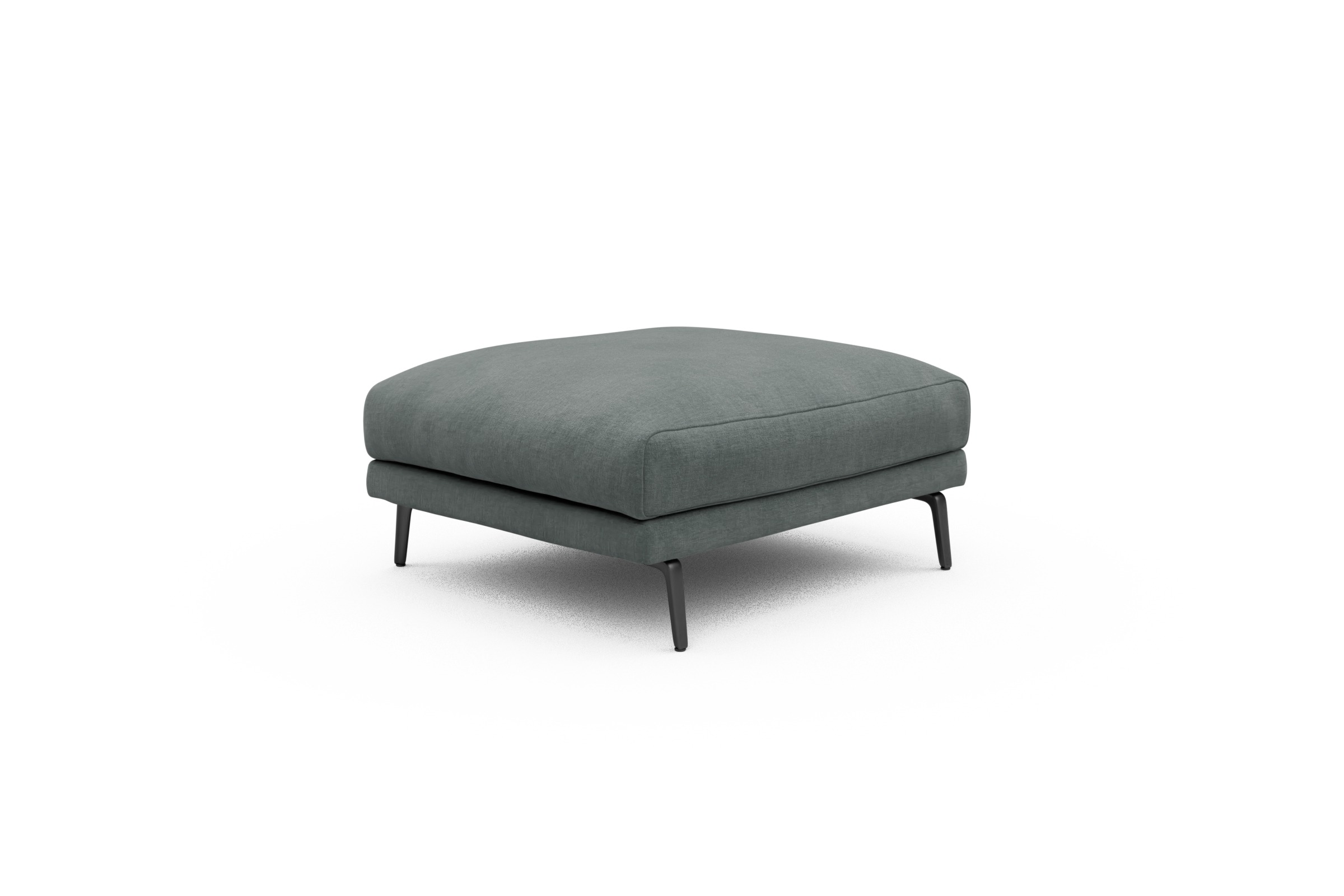Sitzhocker Karl Smooth-Silver-Grey