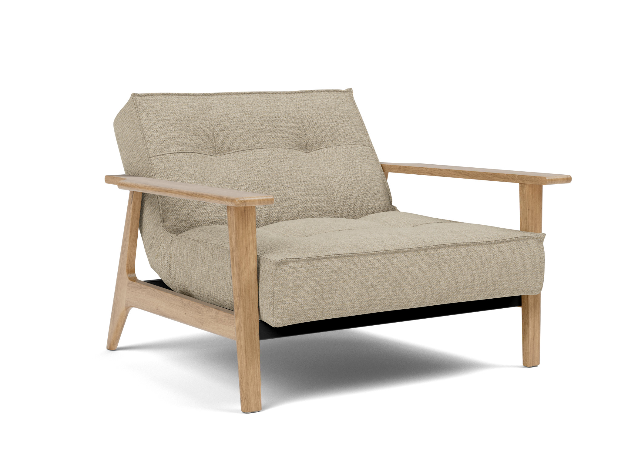 Sessel Splitback Frej Strukturierter Stoff Taura 356-Sand
