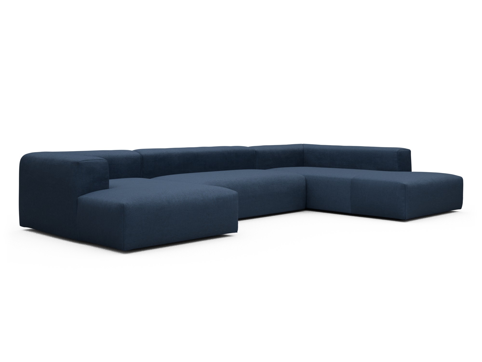 Skandi Home Wohnlandschaft Fred Relax-Ecke rechts mit 2-Sitzer und Chaiselongue links Weda-Blue moebelfaktor