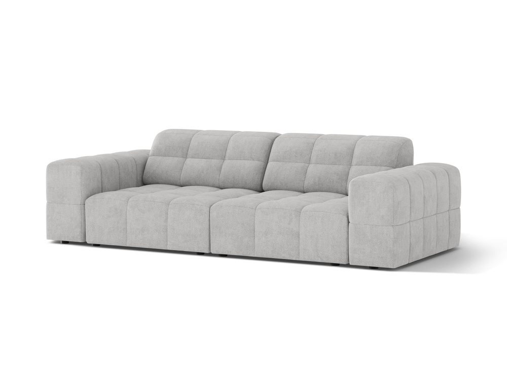 Cosmopolitan Design Sofa Chicago 3-Sitzer Chenille Eden Silber